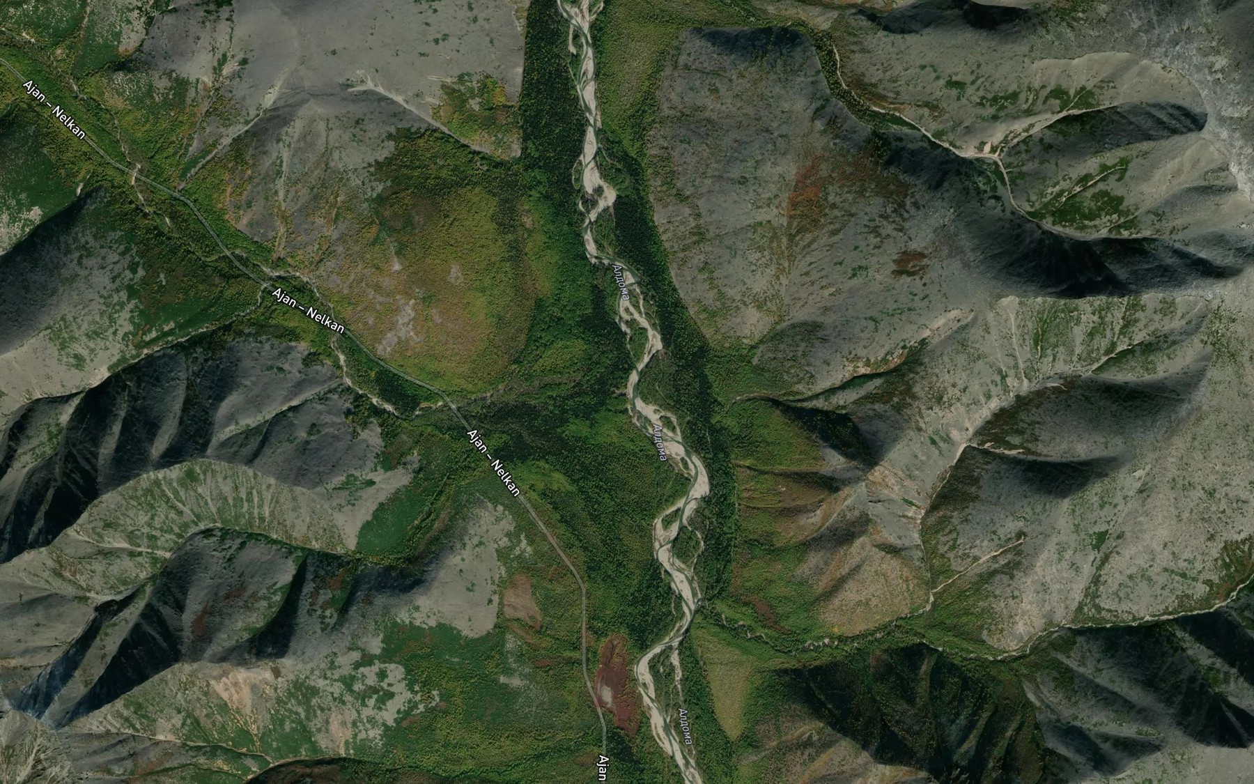 Satellite map of the Raspadok