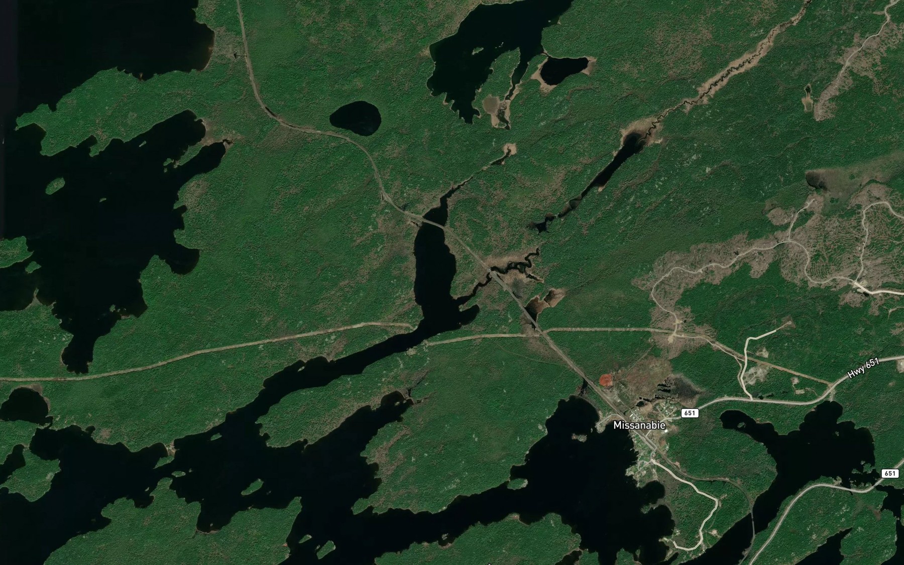 Satellite map of the Sixty One Bay