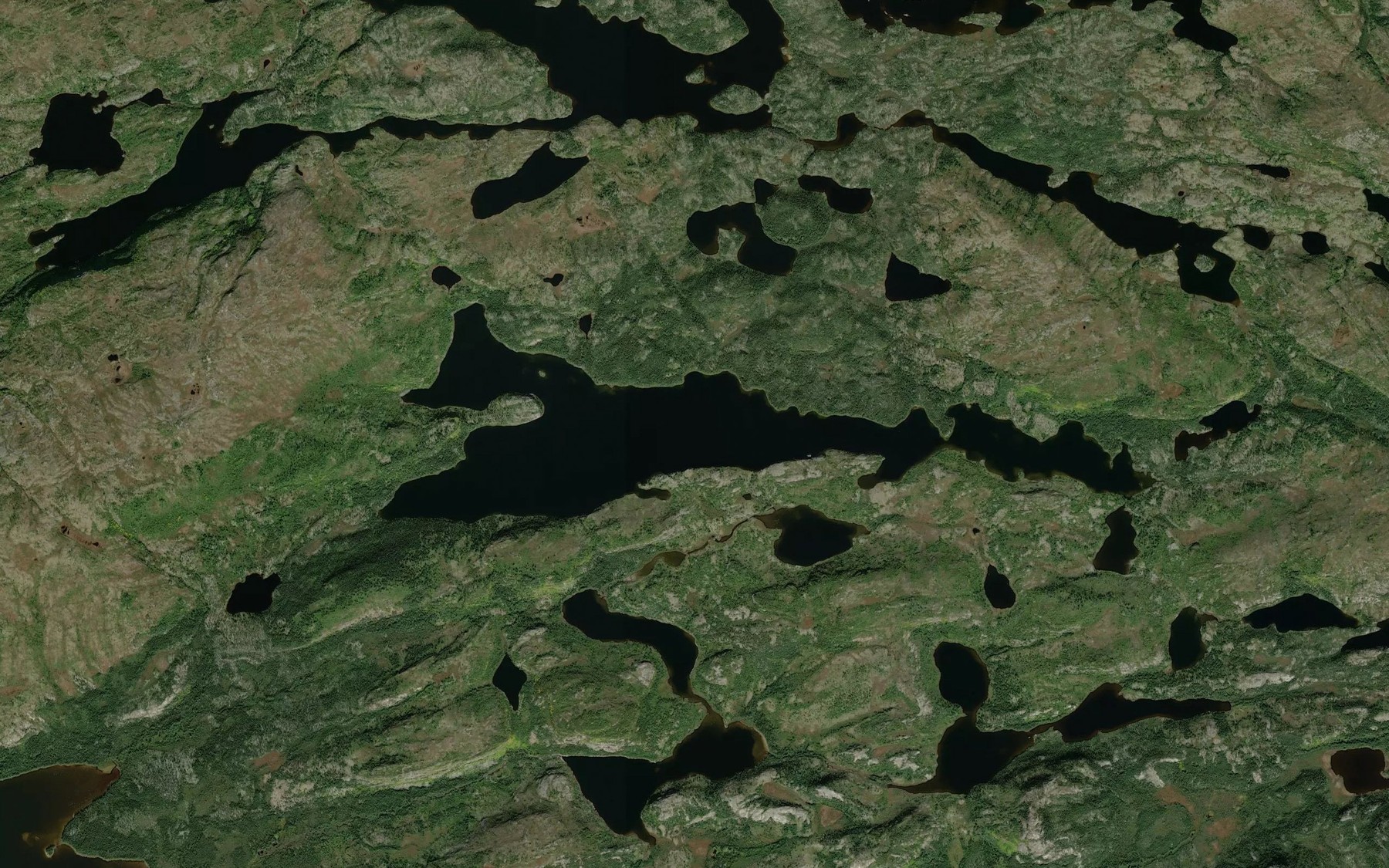 Satellite map of the Lac Mawapu