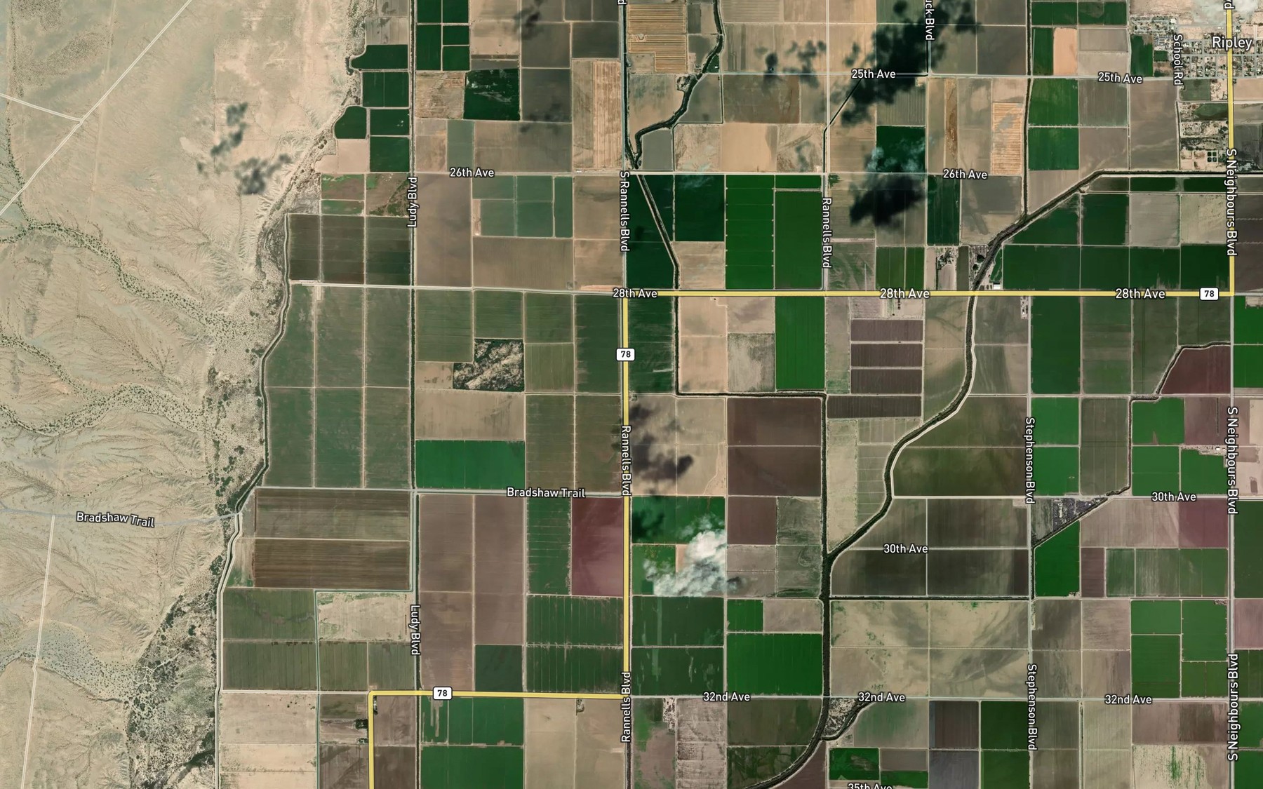 Satellite map of the C-03-21 Canal