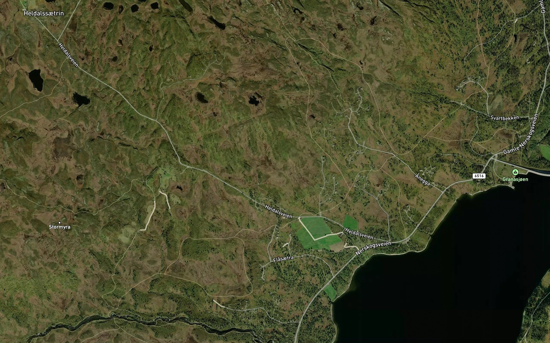 Satellite map of the Overlandsbekken