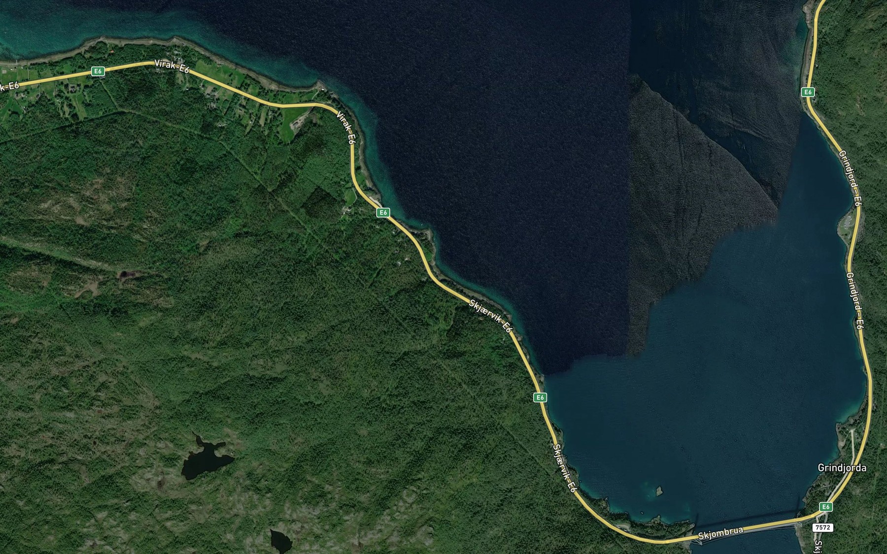 Satellite map of the Klemsteinvika