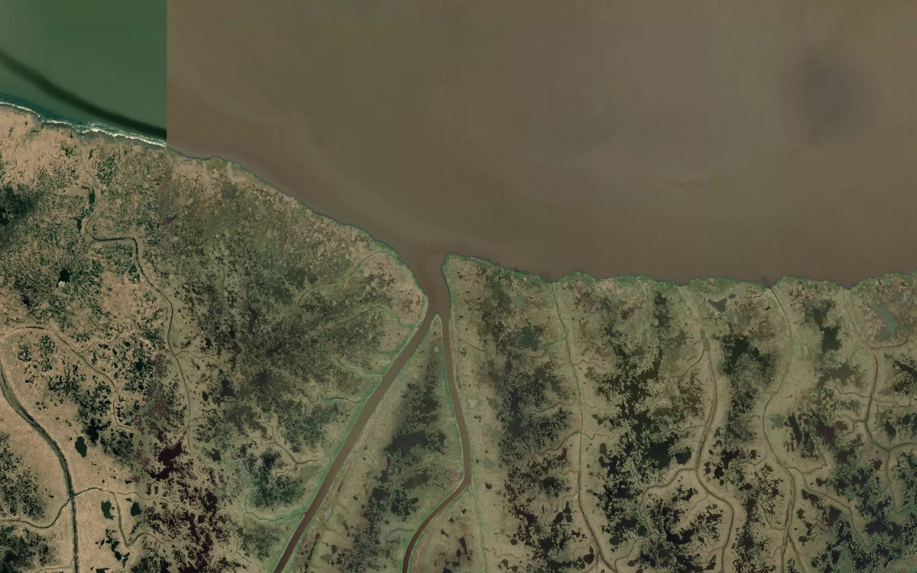 Satellite map of the Kanyak River