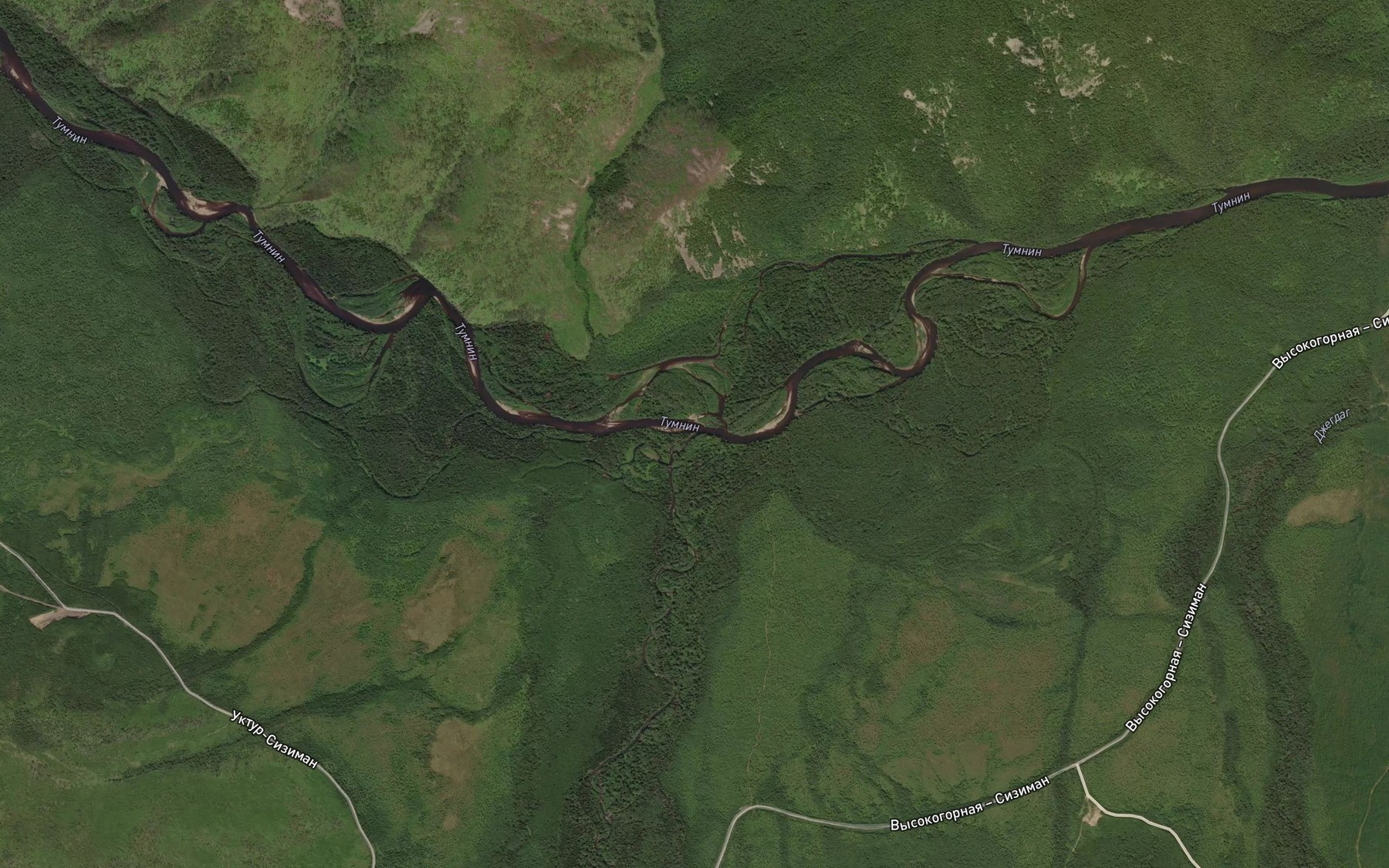 Satellite map of the Uini