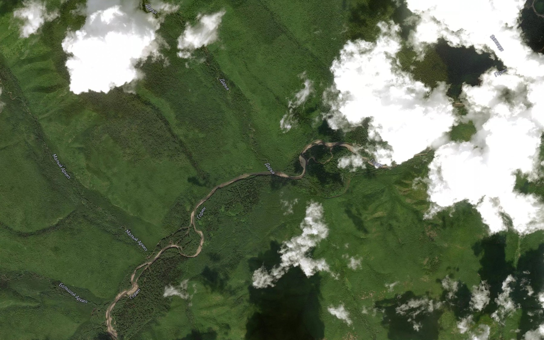 Satellite map of the Dar'ya