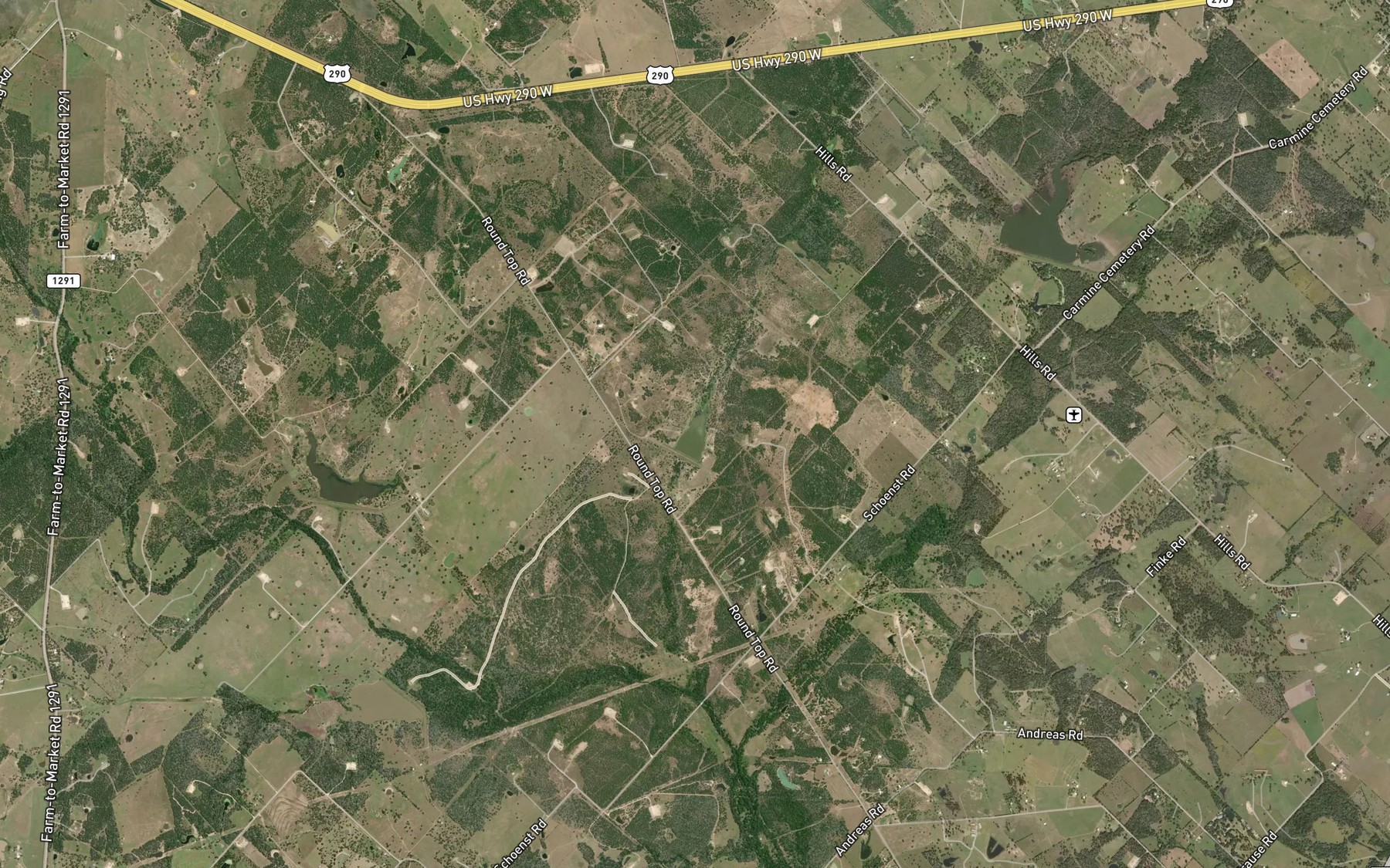 Satellite map of the Soil Conservation Service Site 6 Reservoir