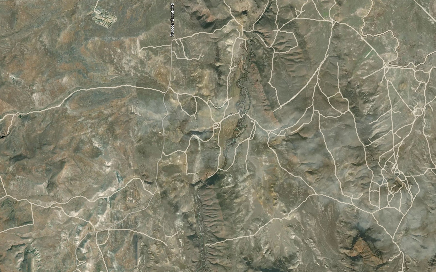 Satellite map of the Bishop Ditch