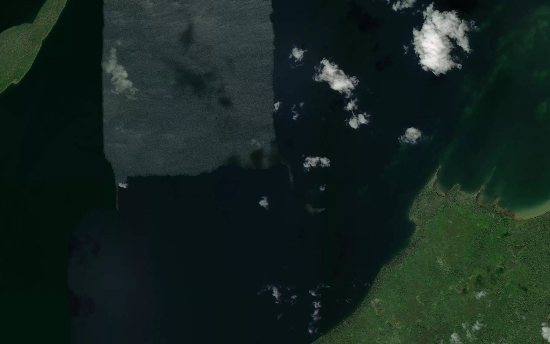 Satellite map of the South Bay