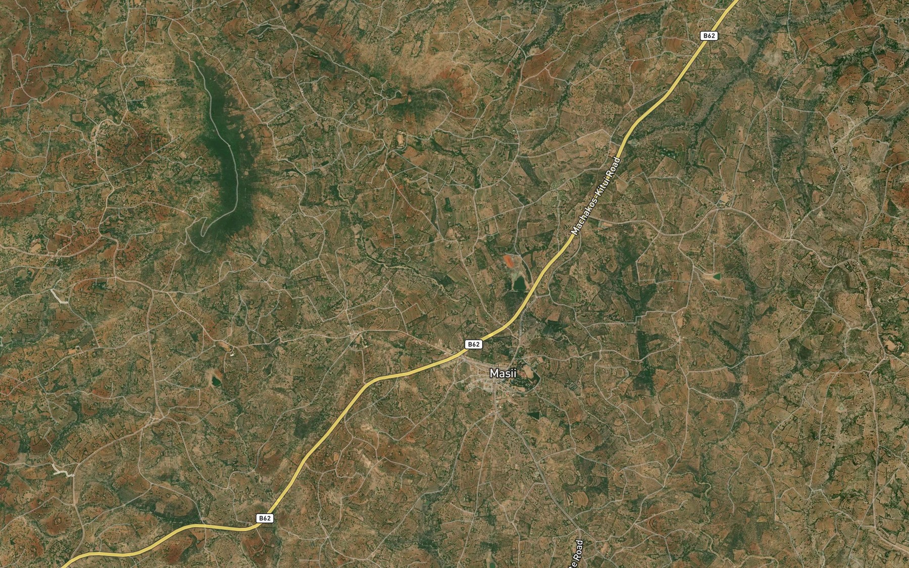Satellite map of the Emwea Dam