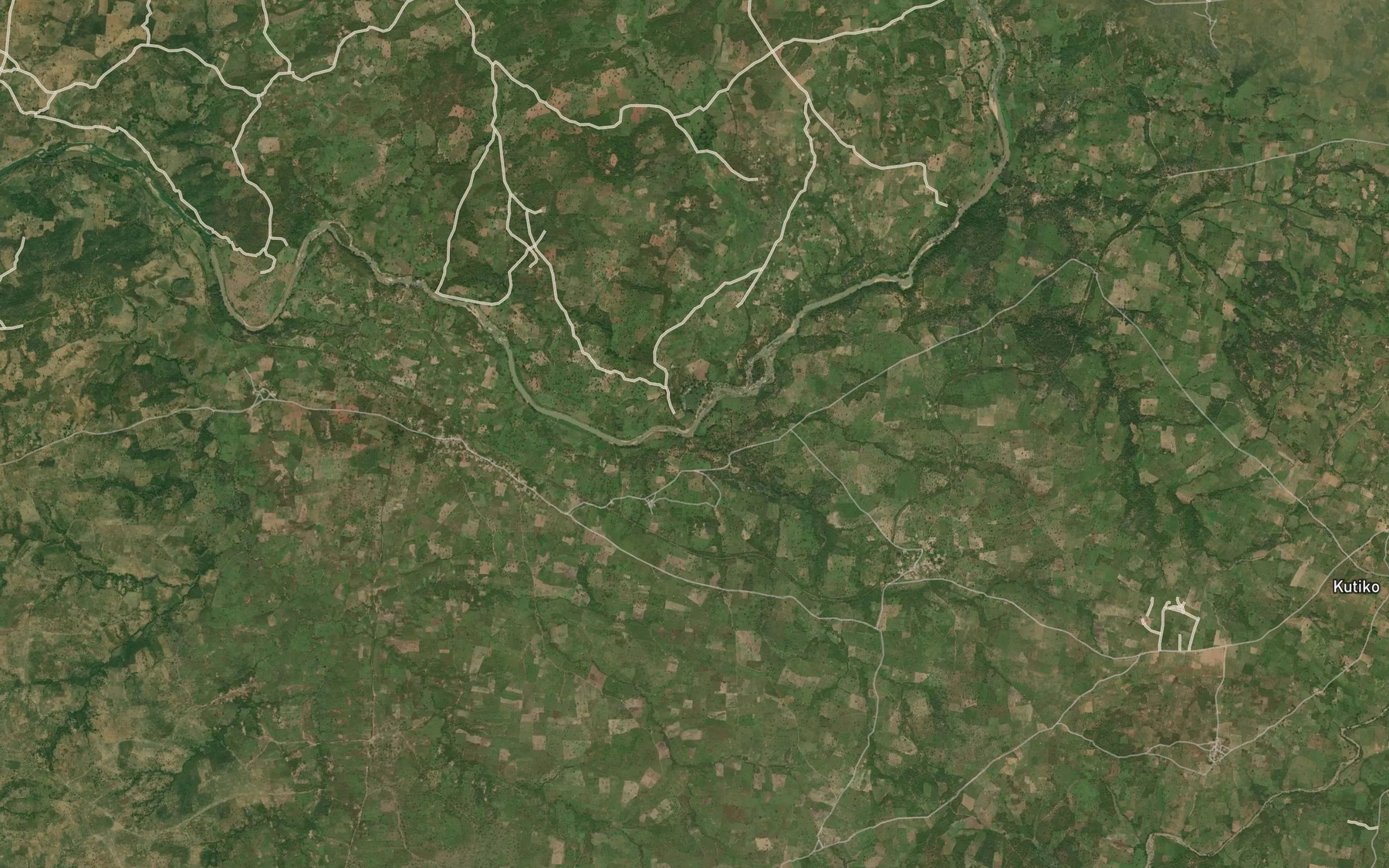 Satellite map of the River Bodi