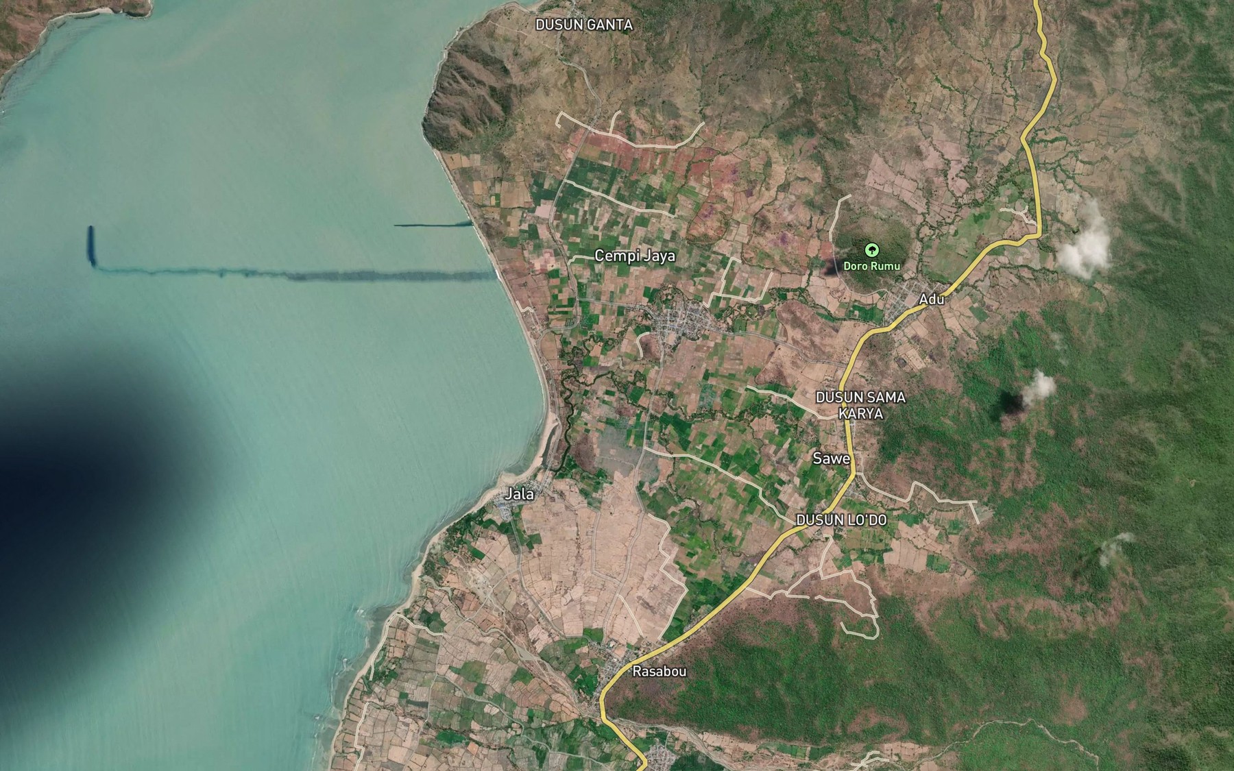 Satellite map of the Sori Nariadu