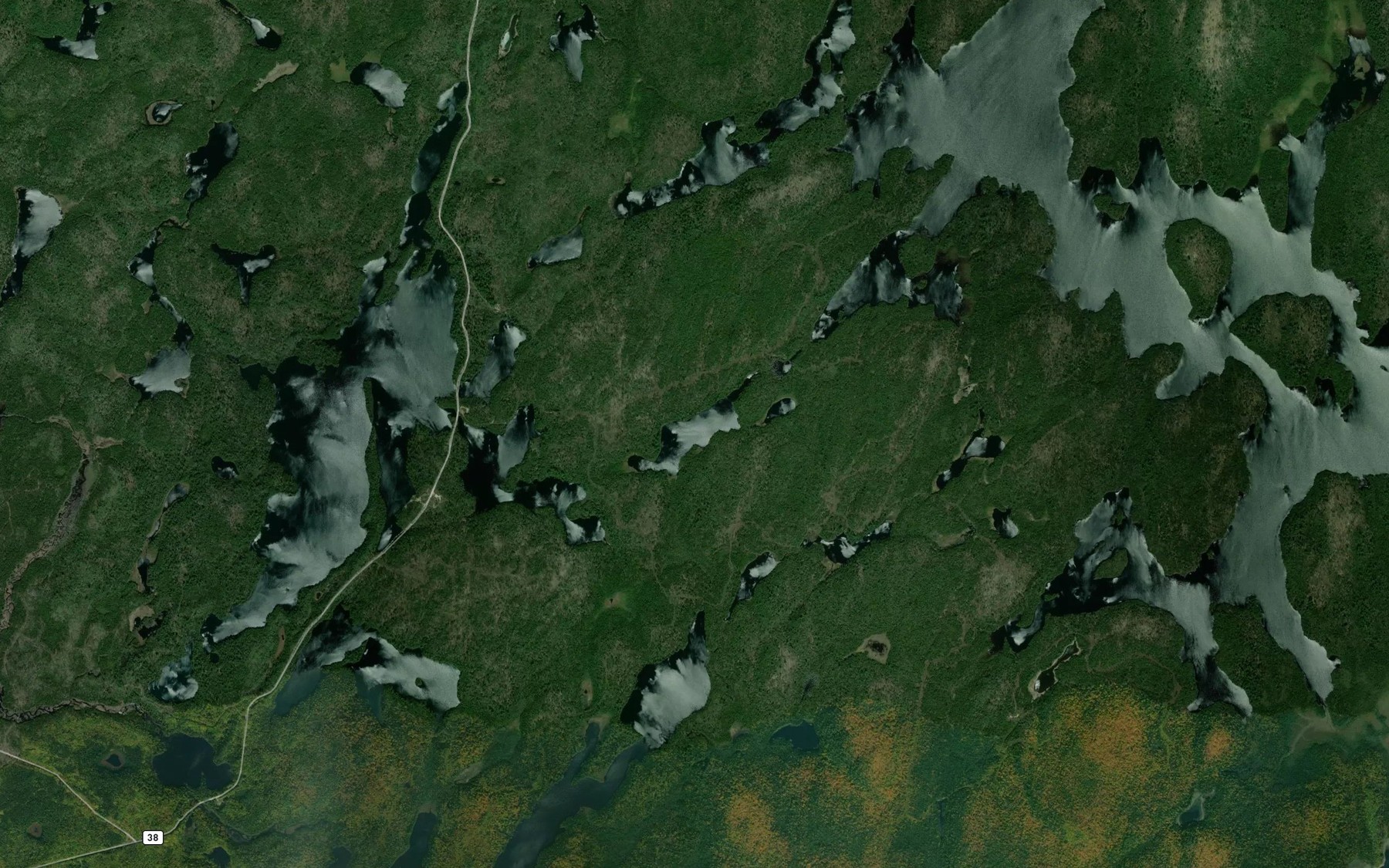 Satellite map of the Lac Scurrile