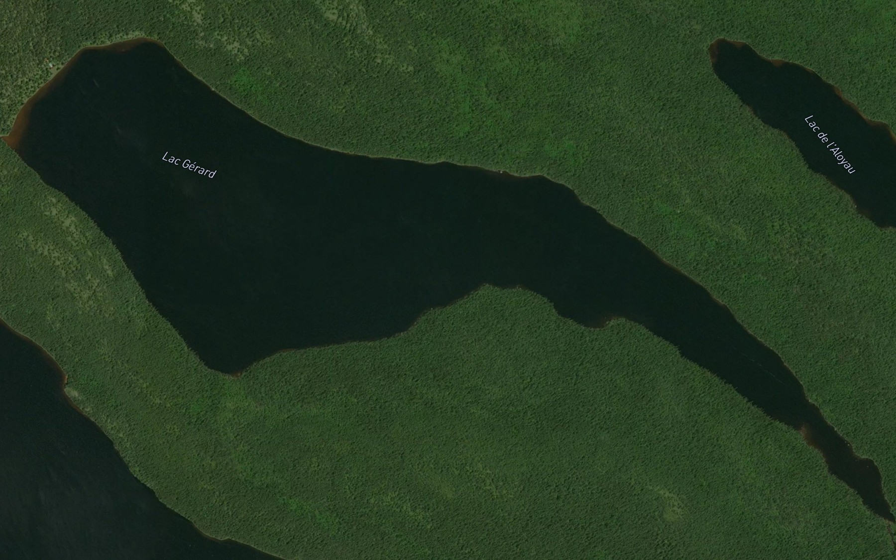 Satellite map of the Lac Gerard