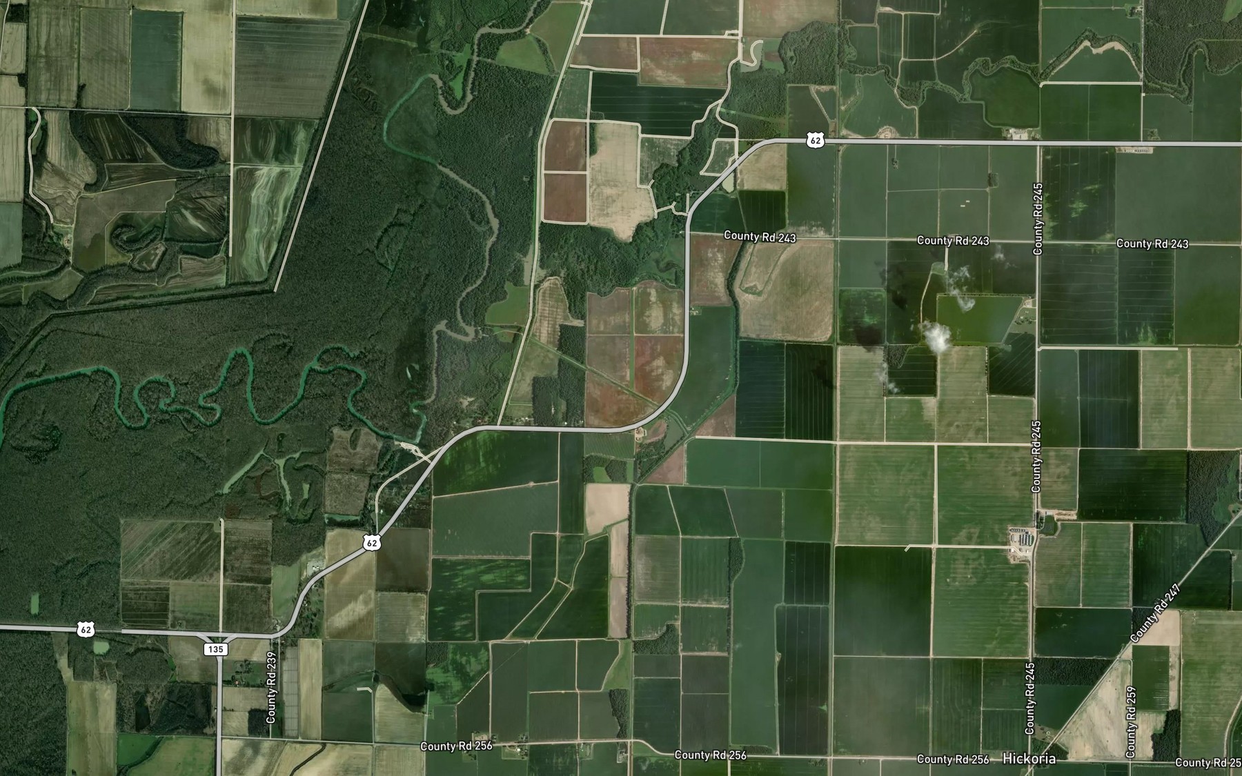 Satellite map of the Ditch Number 18