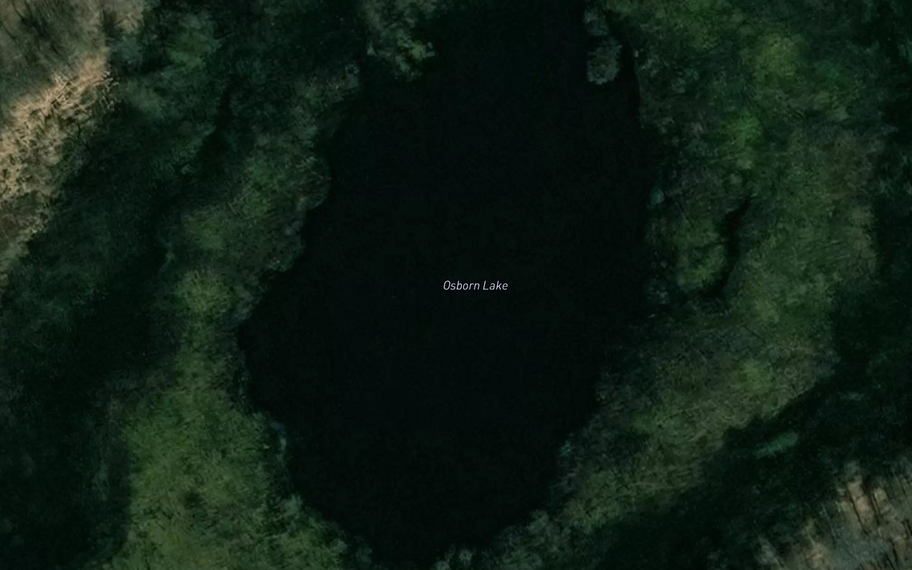 Satellite map of the Osborn Lake