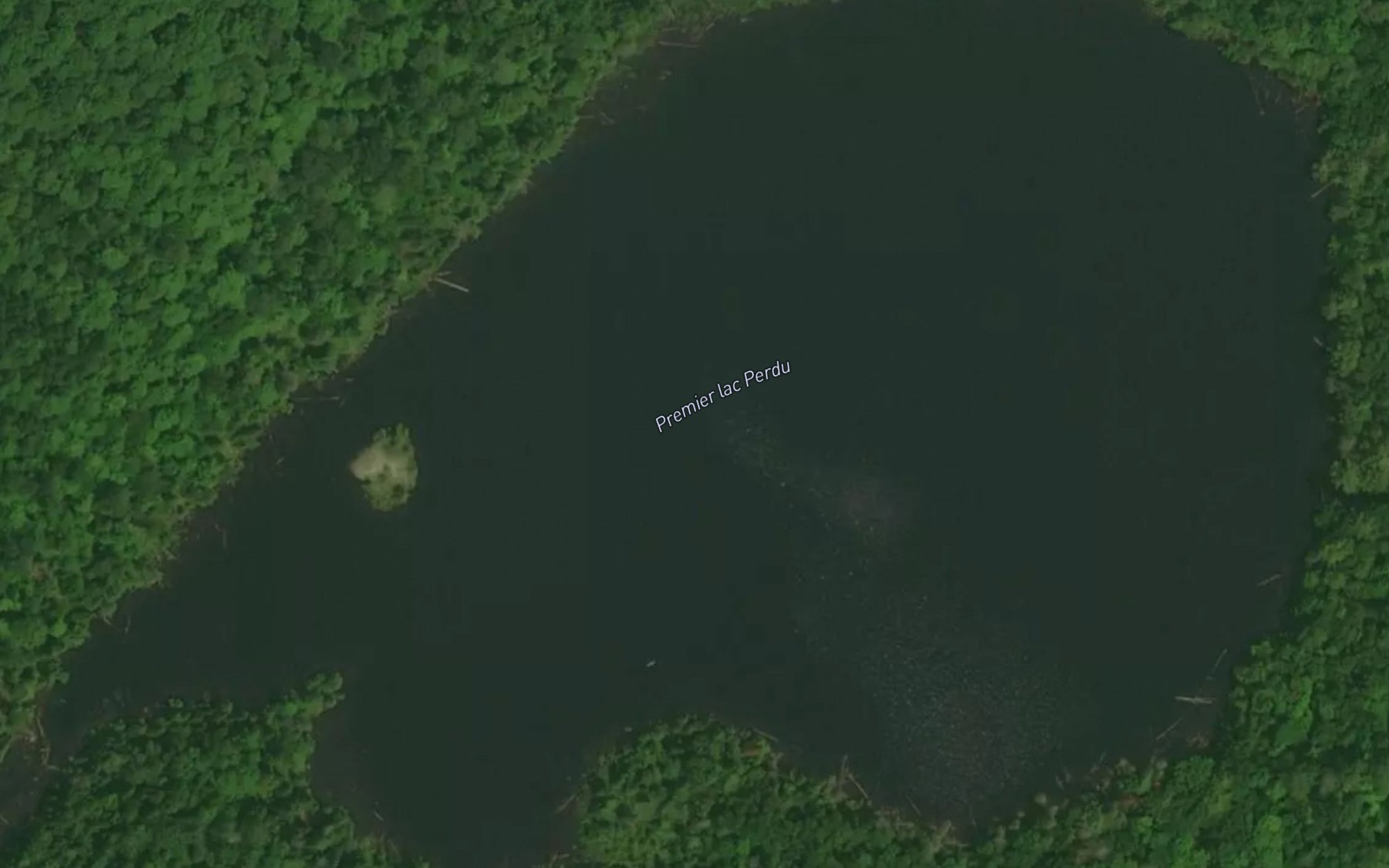 Satellite map of the Premier lac Perdu