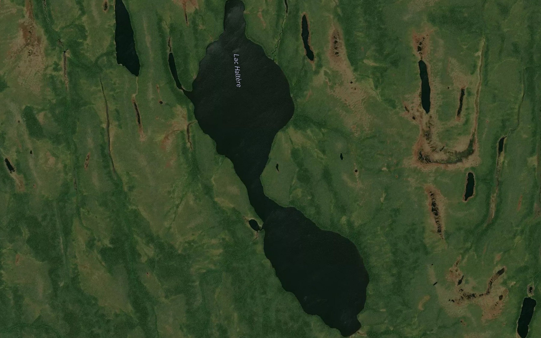 Satellite map of the Lac Haltere