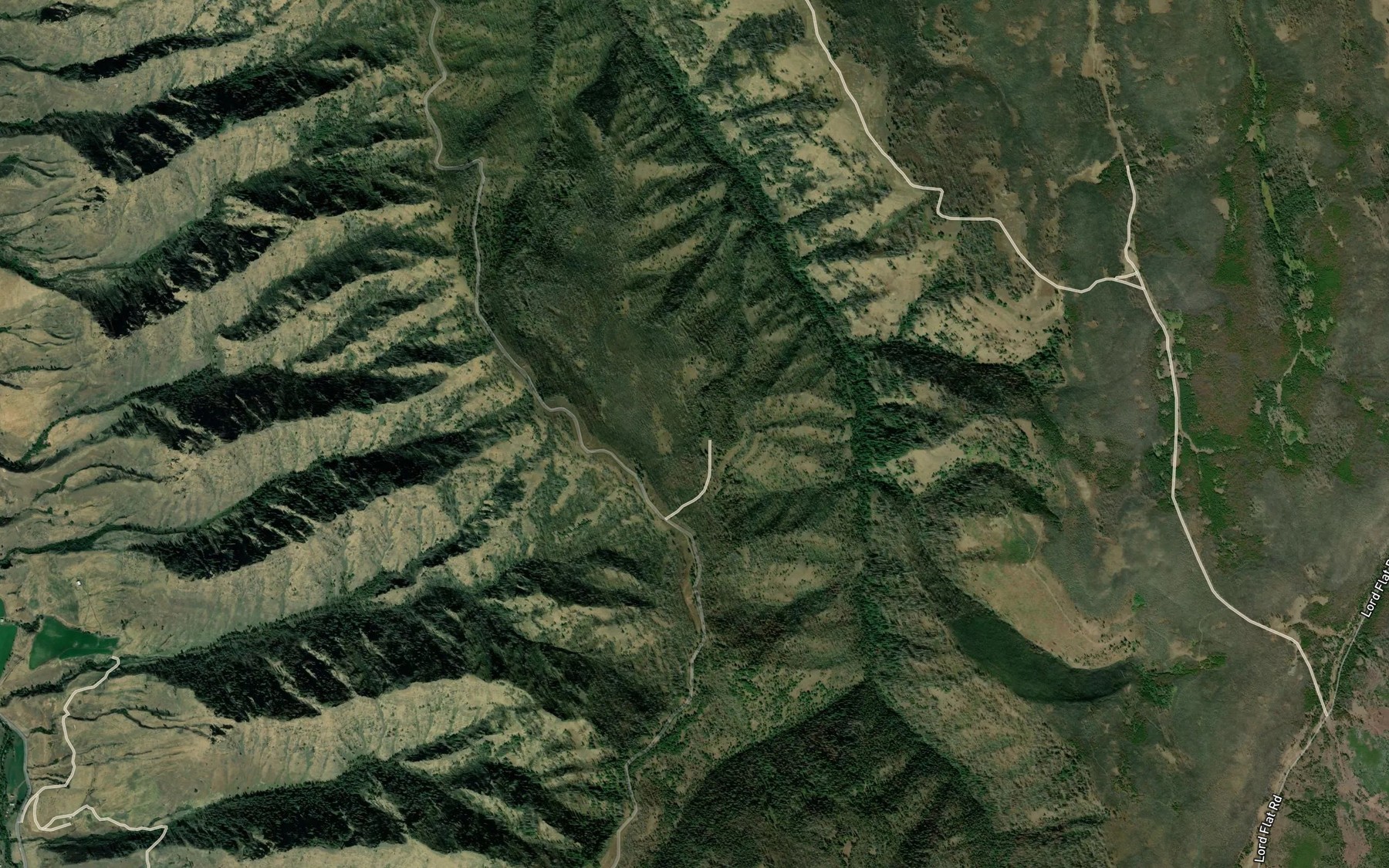 Satellite map of the Hoodoo Spring