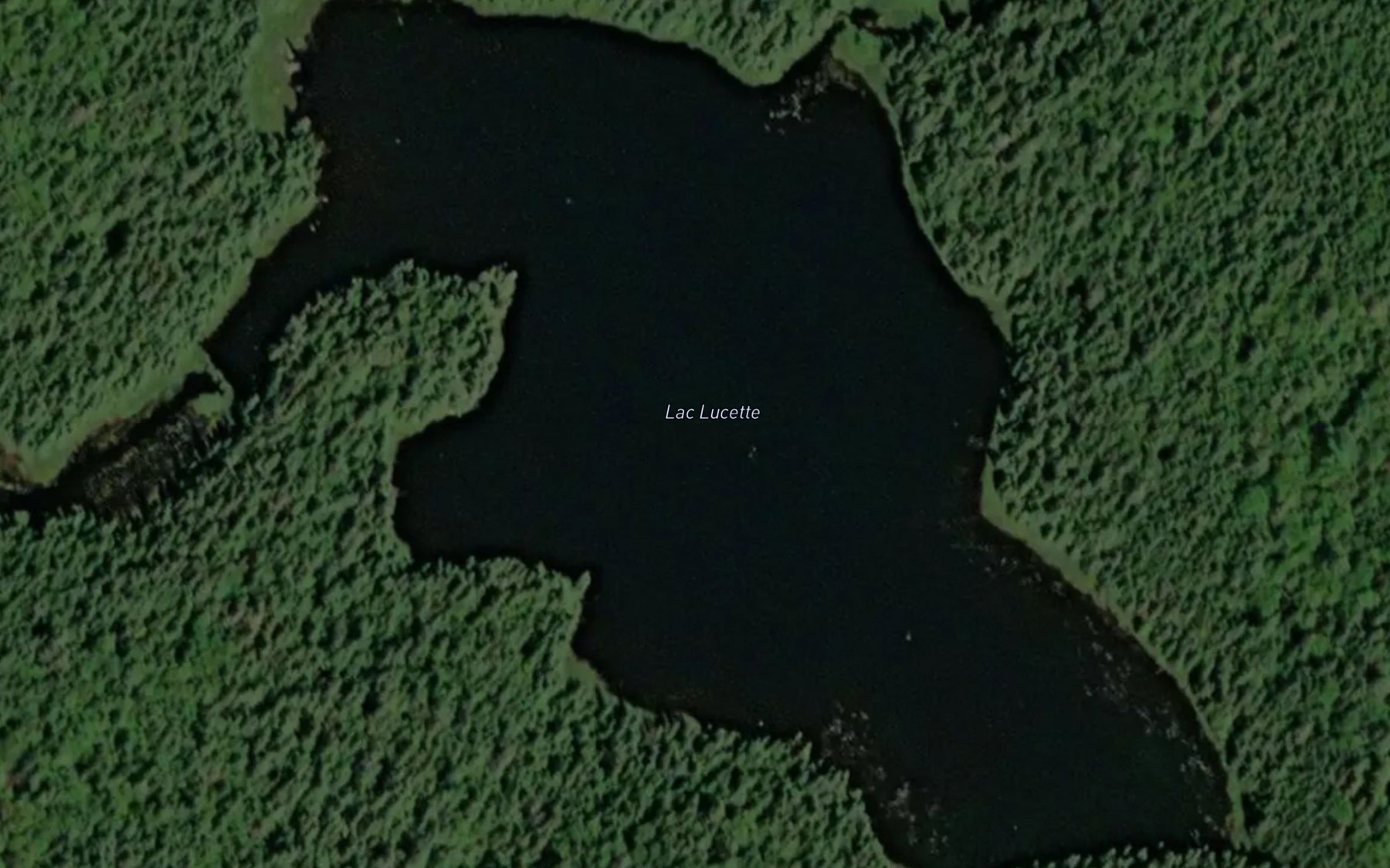 Satellite map of the Lac Lucette