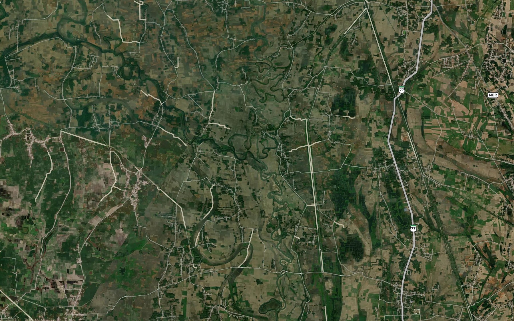 Satellite map of the Bainia Nadi
