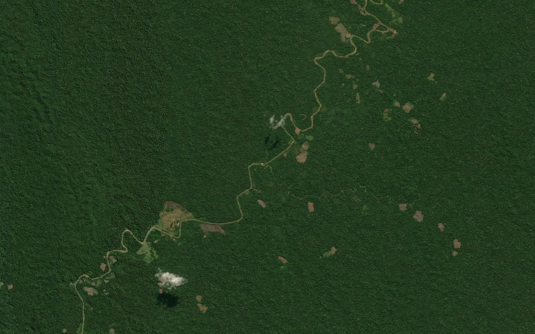 Satellite map of the Quebrada Puncuyo