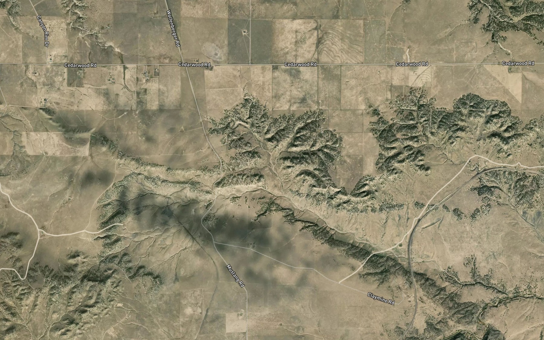 Satellite map of the Sheep Spring
