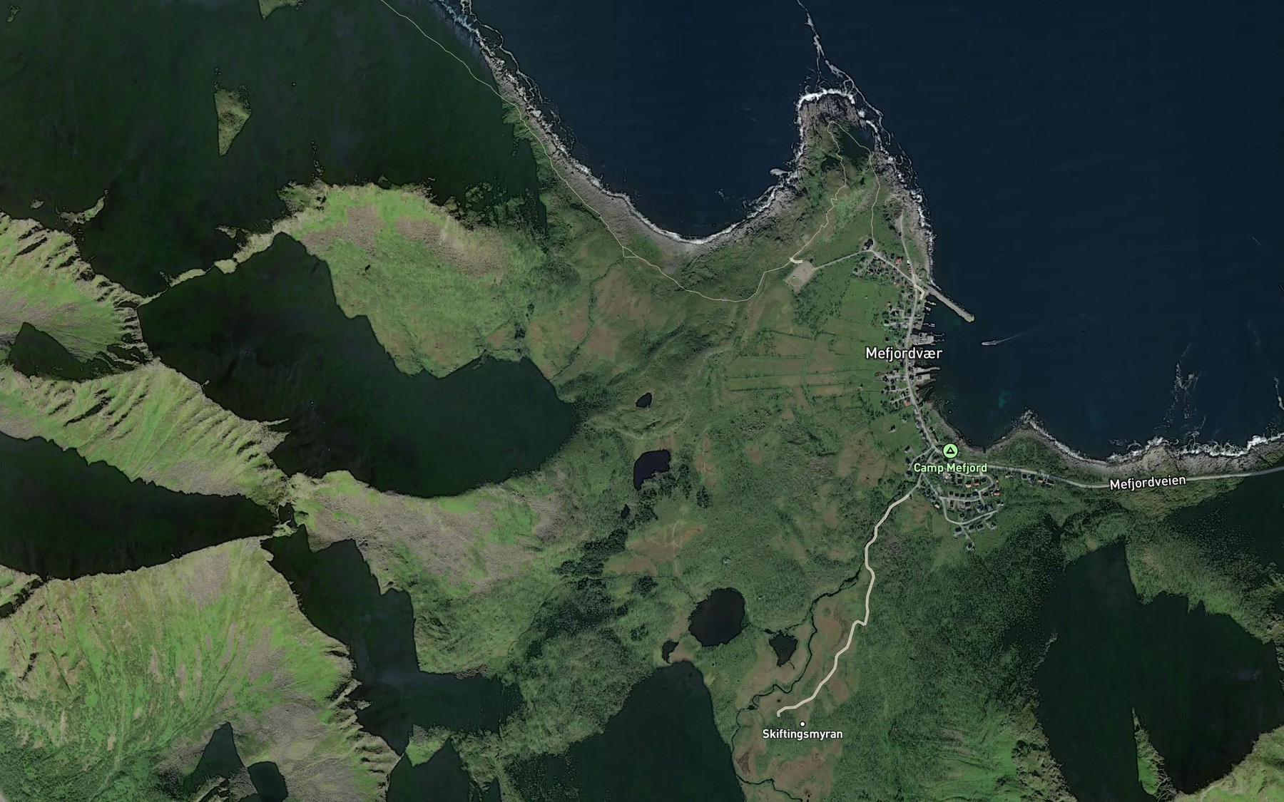 Satellite map of the Litje Skalbrekkvatnet