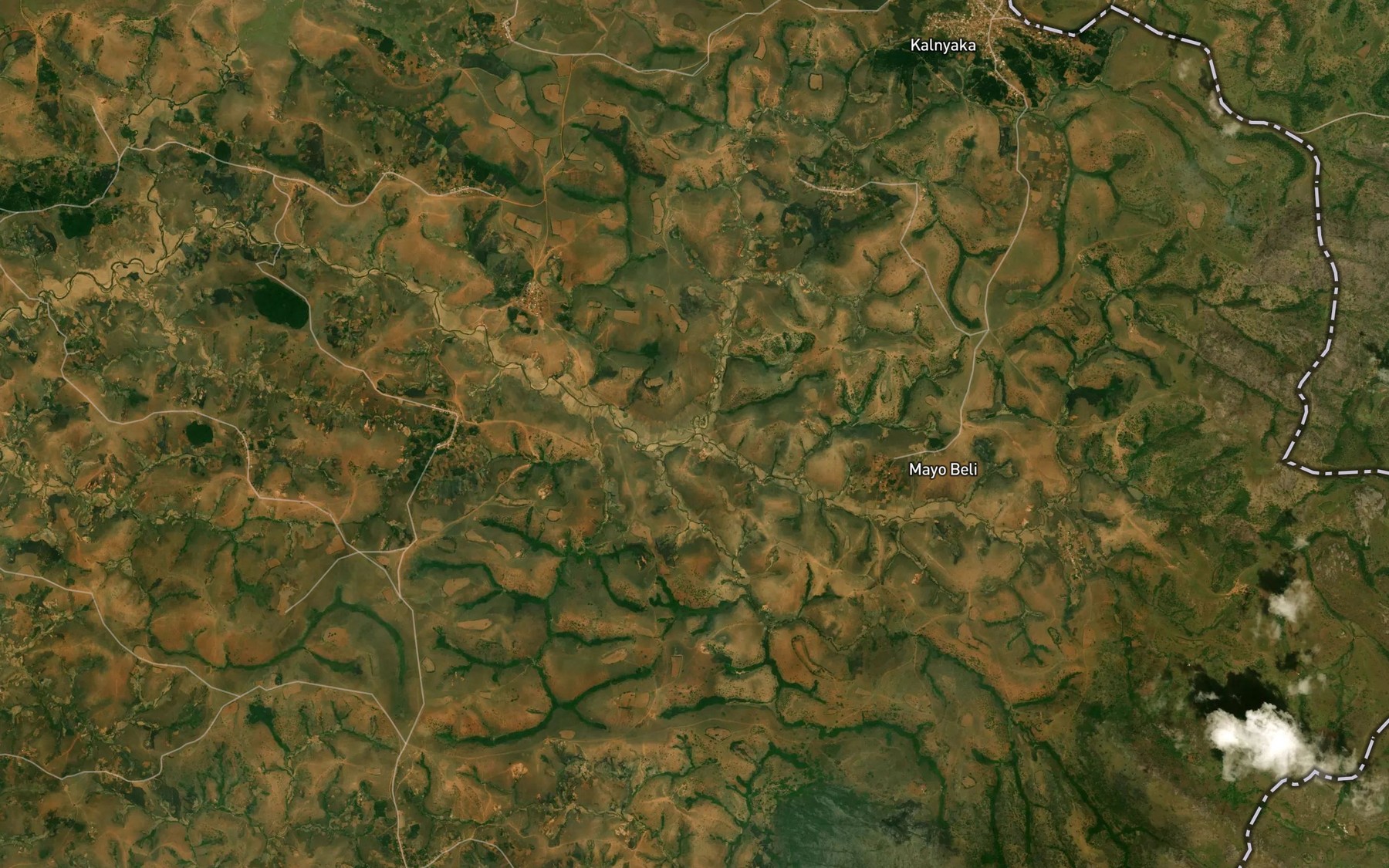 Satellite map of the RiverWurbo