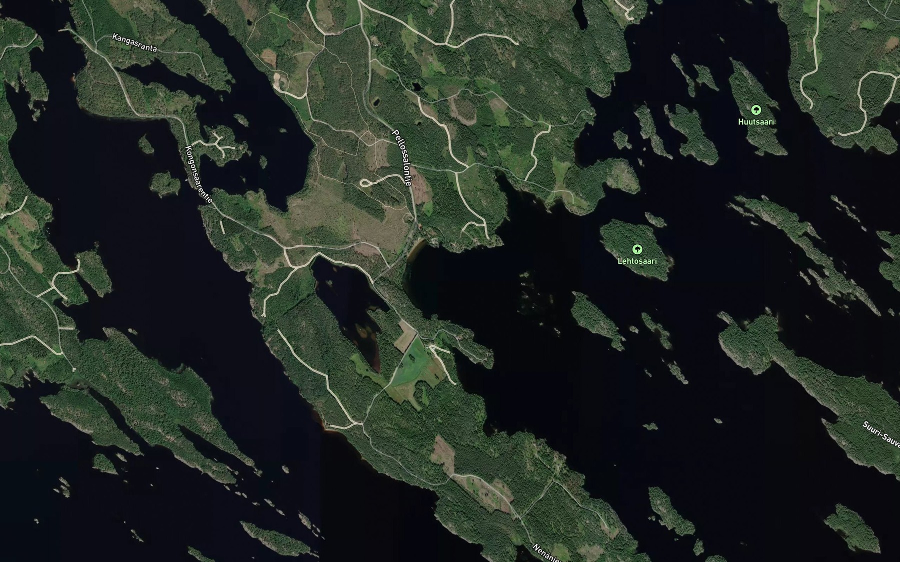 Satellite map of the Povenlahti