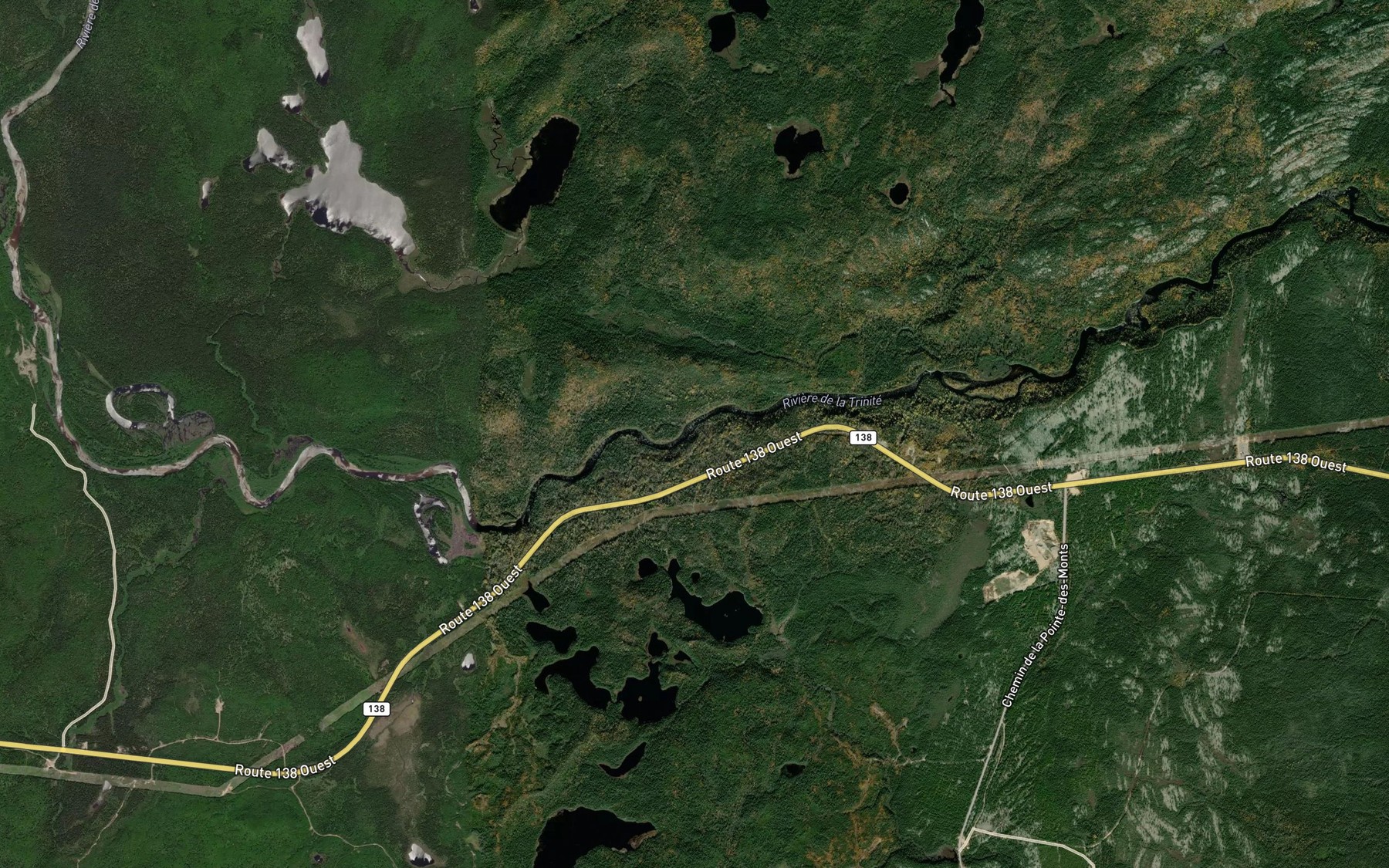 Satellite map of the Fosse des Rapides