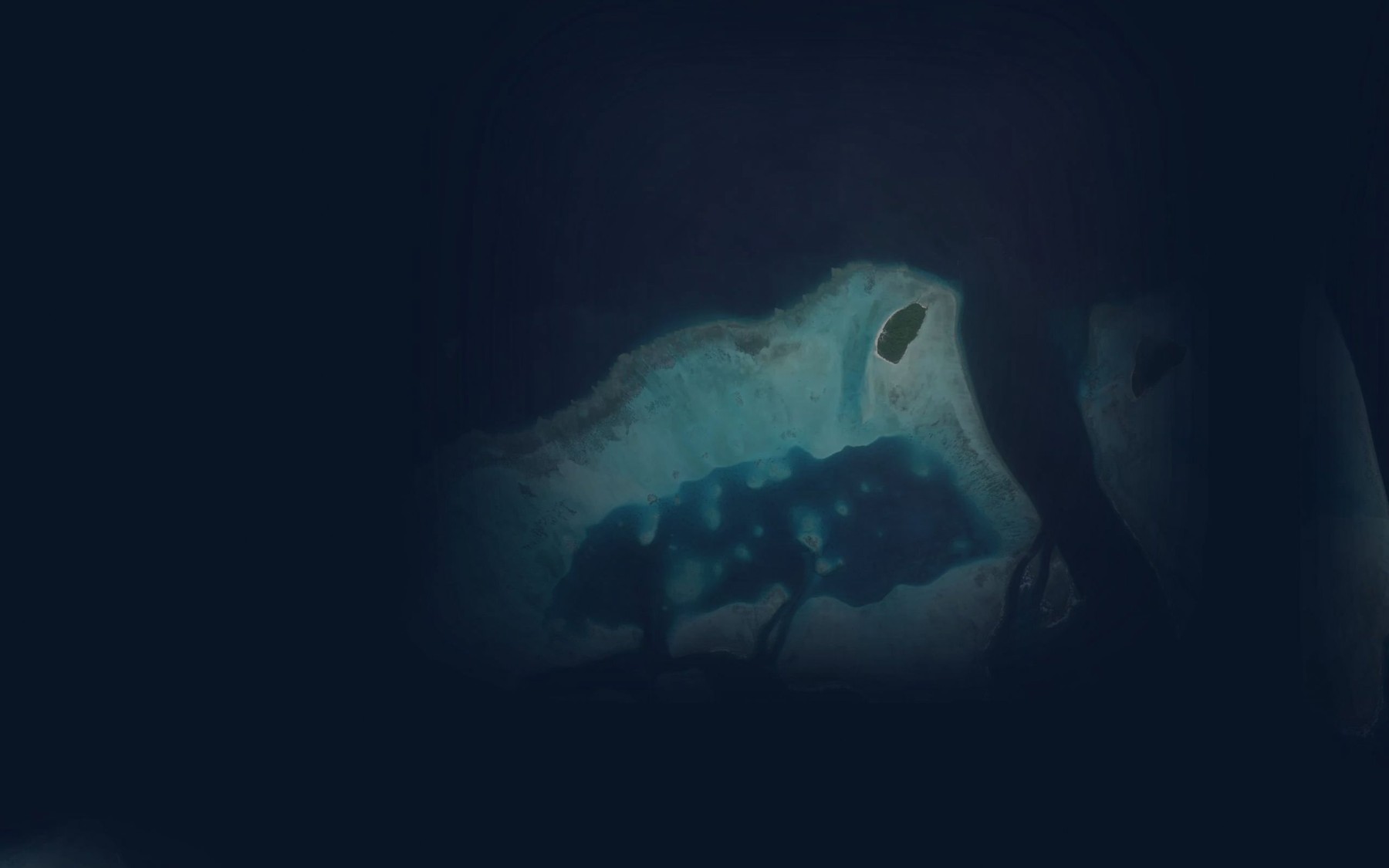 Satellite map of the Tawal Reef