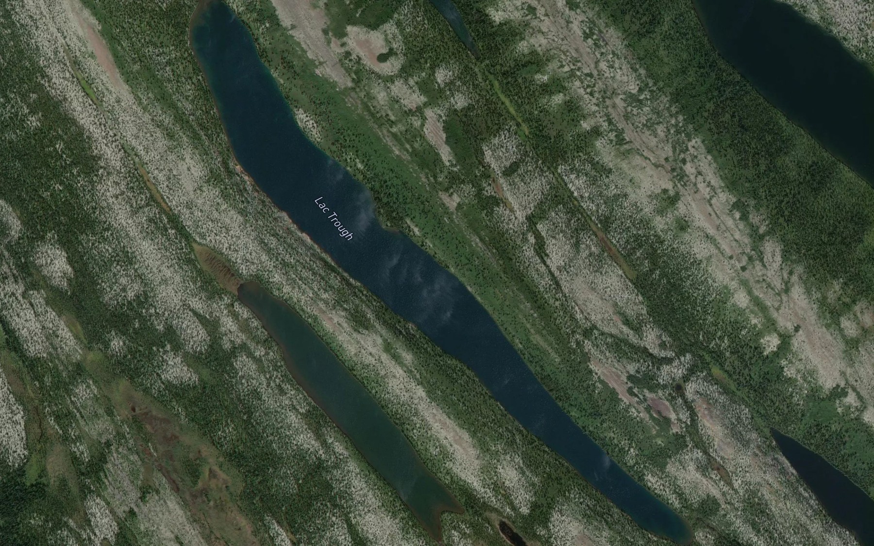 Satellite map of the Lac Trough