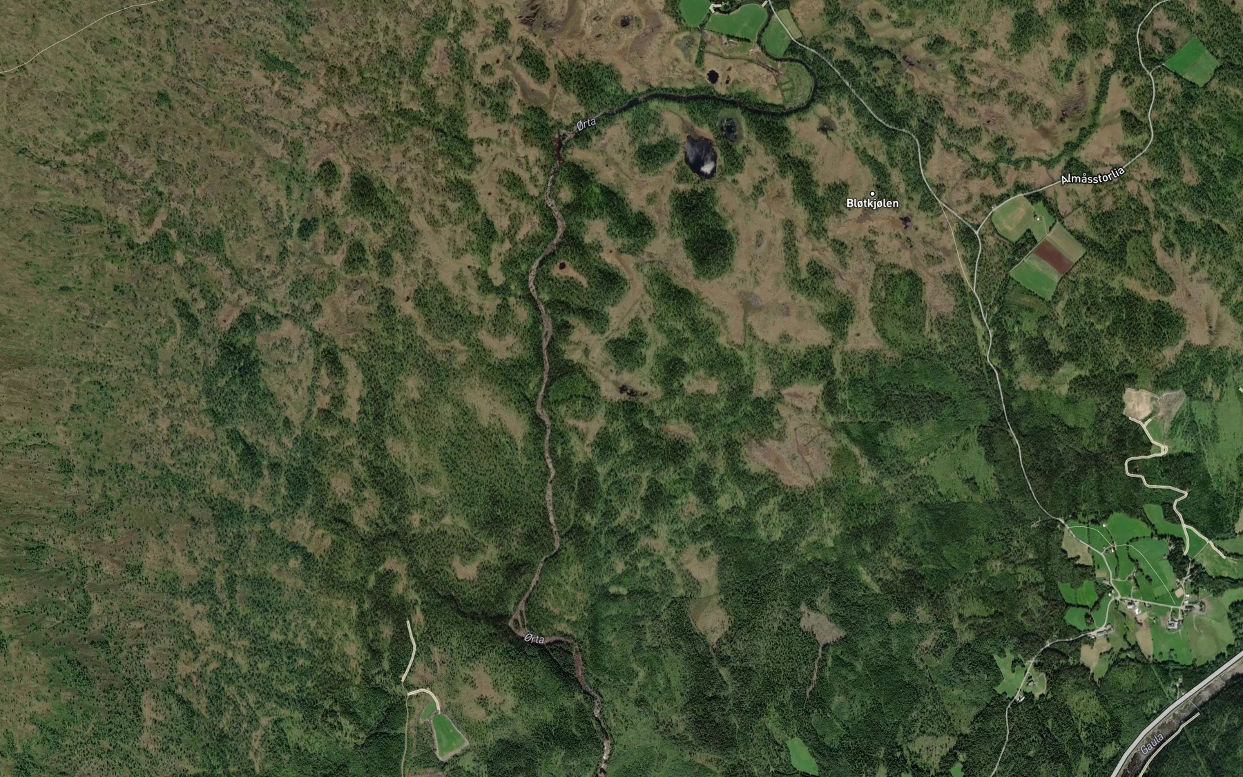 Satellite map of the Krokstjorna