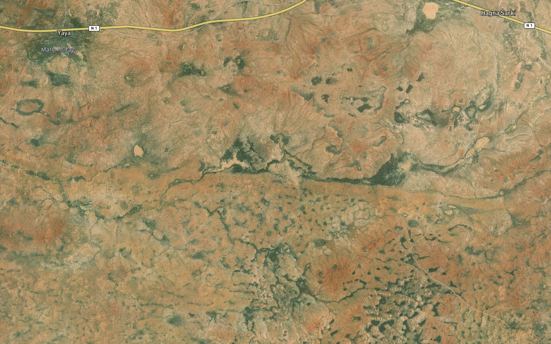 Satellite map of the Baraya