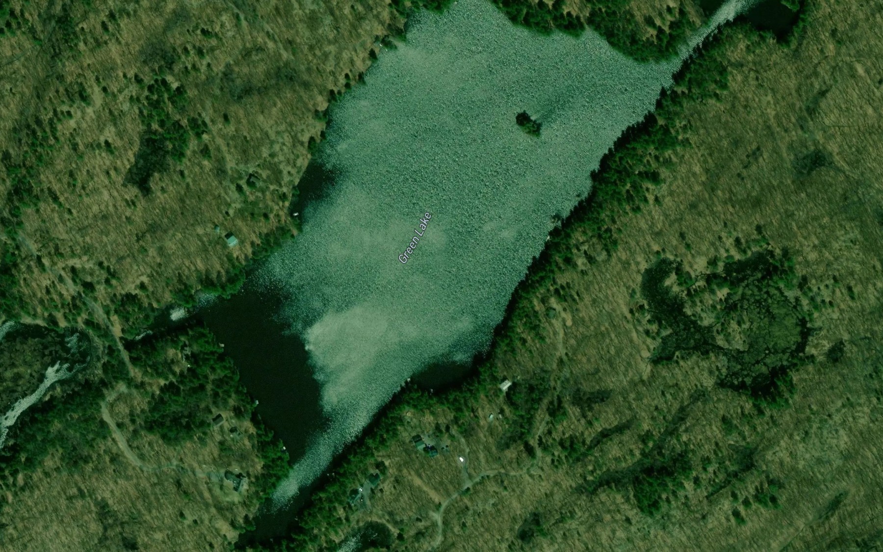 Satellite map of the Green Lake