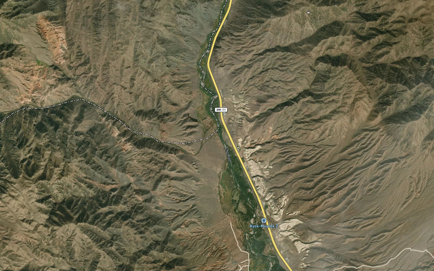 Satellite map of the Taldybulak