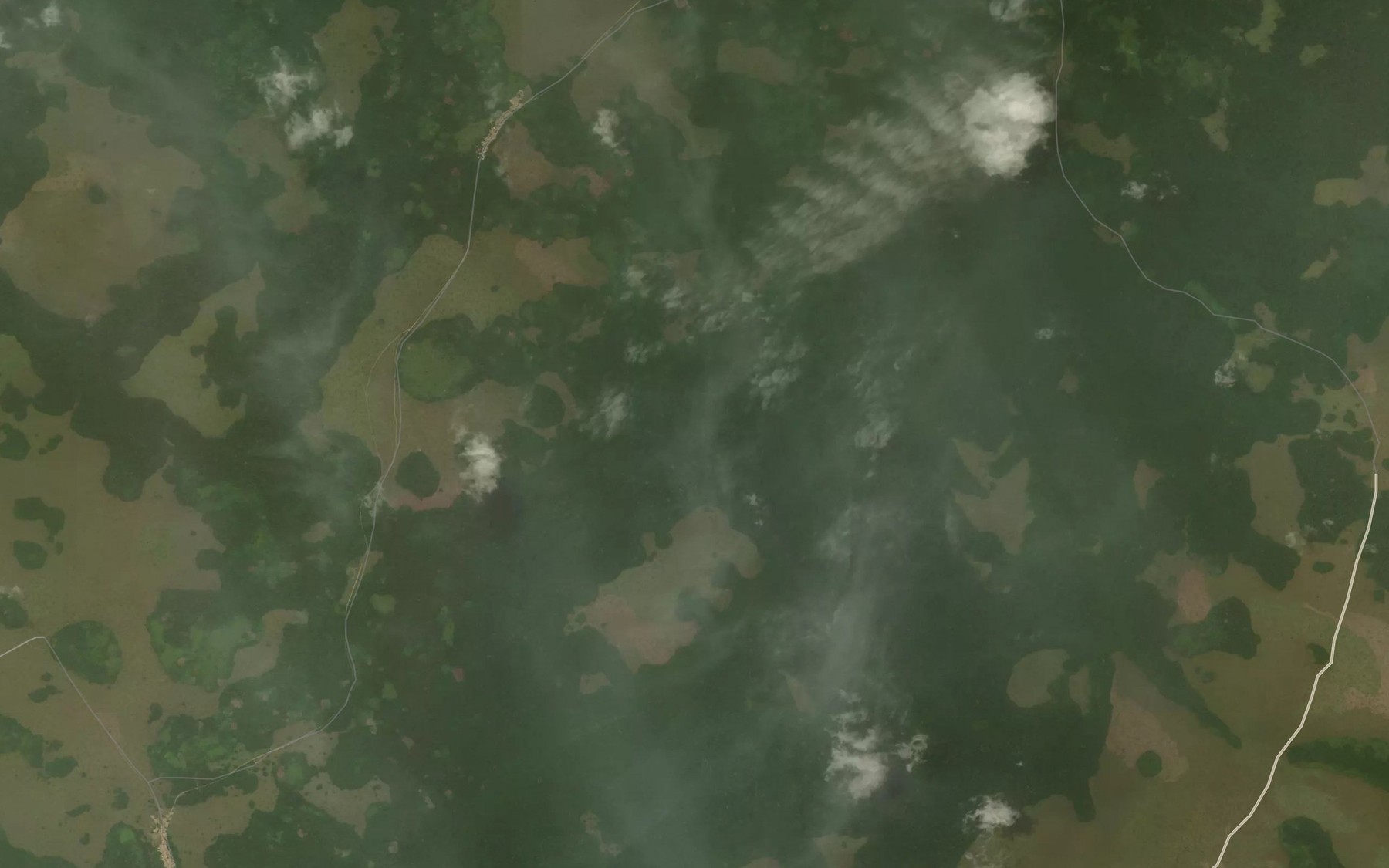 Satellite map of the Lekola