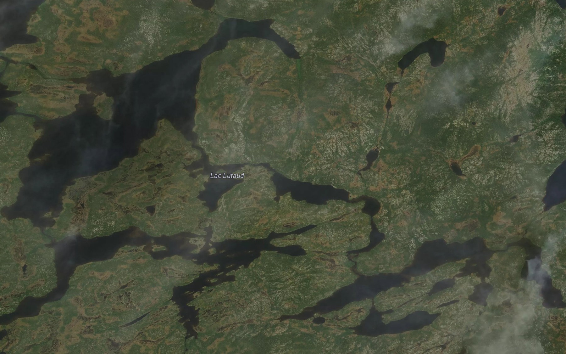 Satellite map of the Lac Lutaud