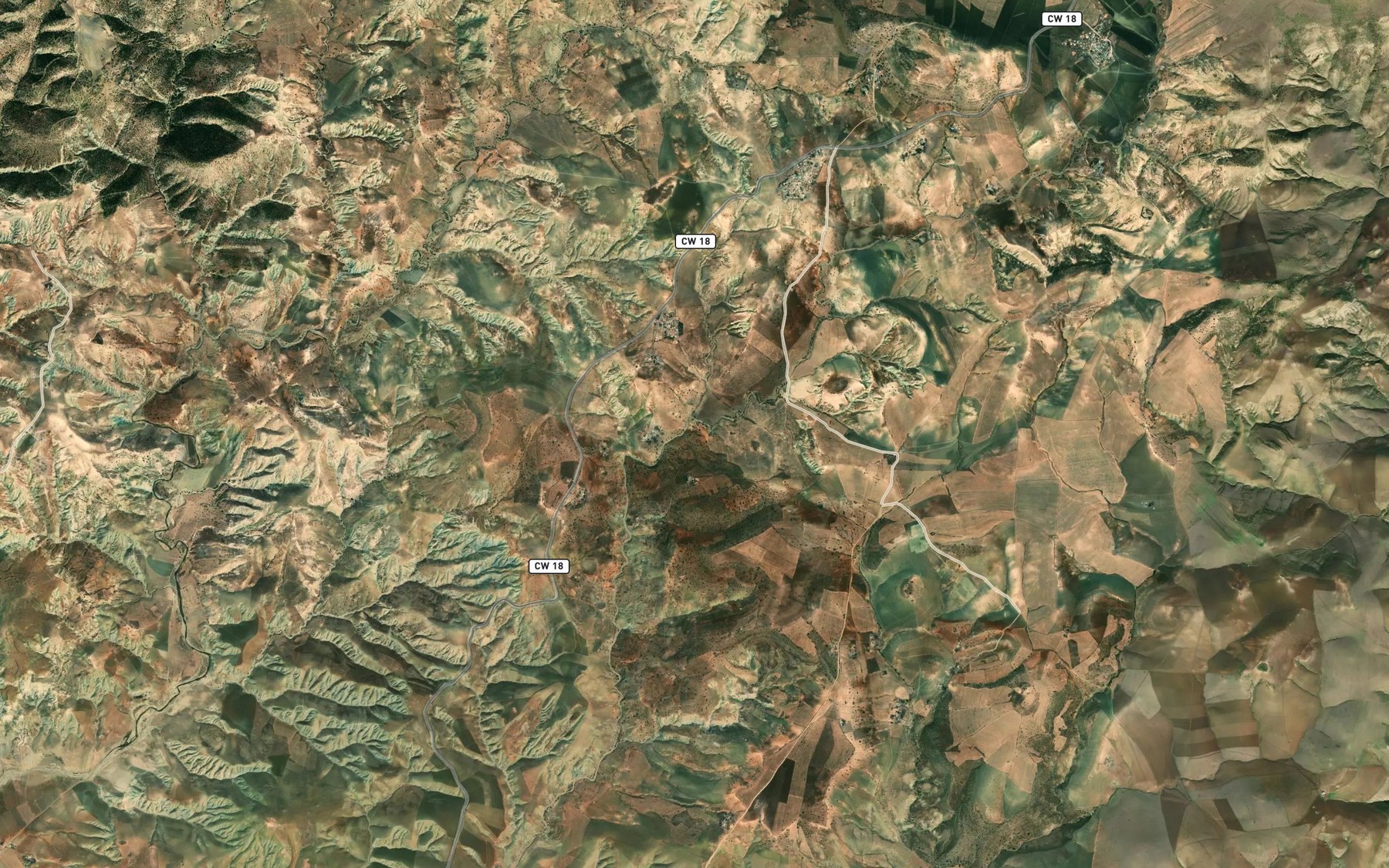 Satellite map of the Ain Bou Kaben