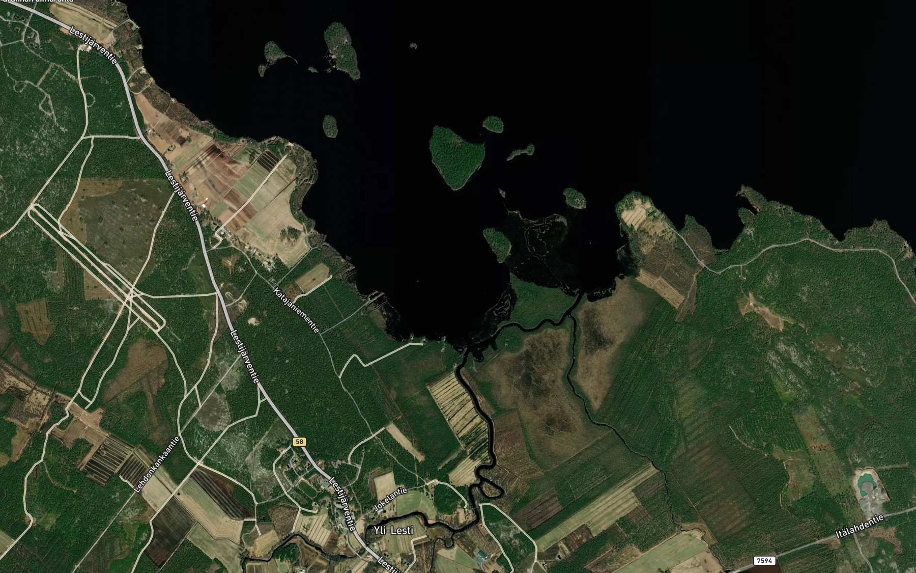 Satellite map of the Jokelanlahti