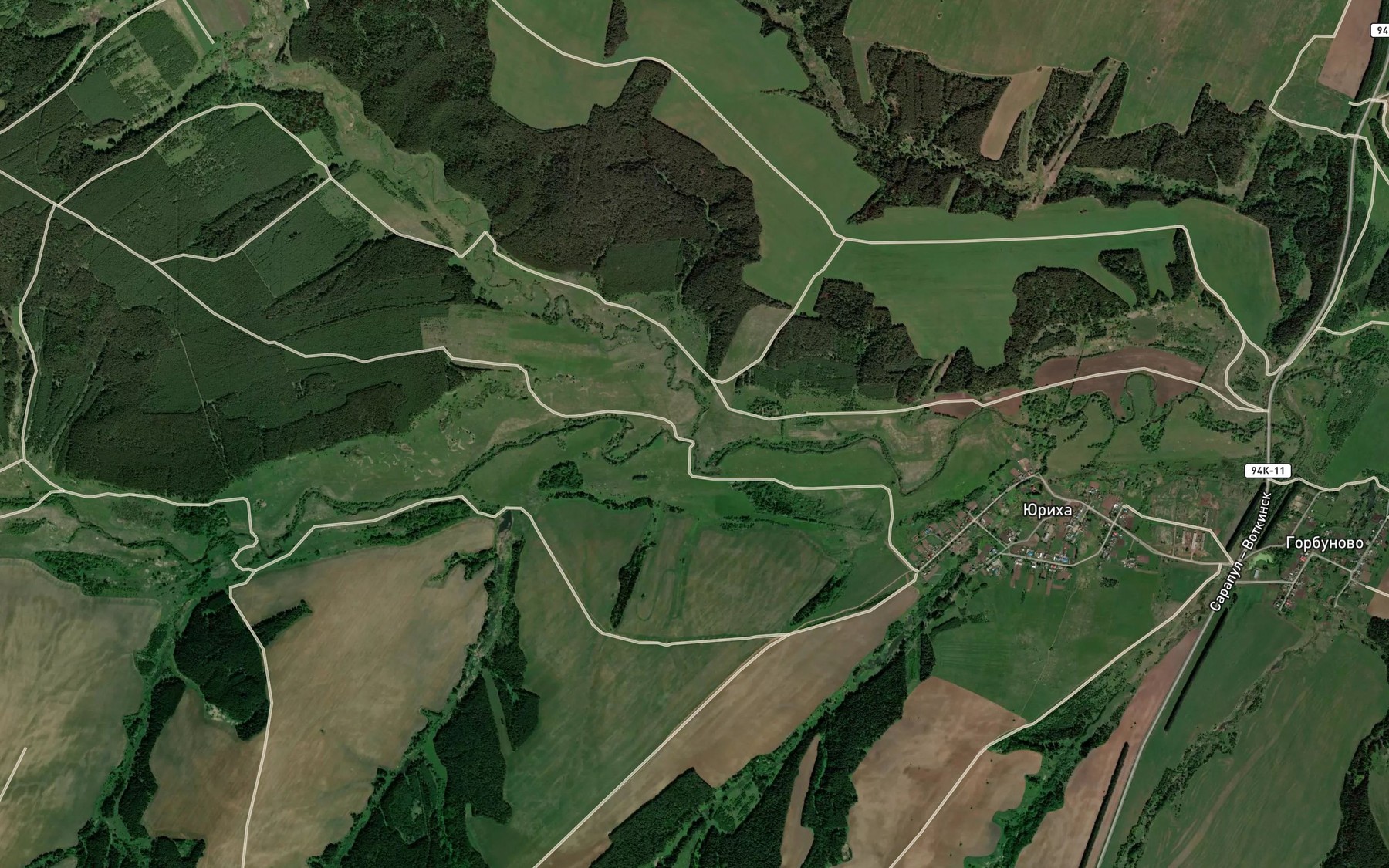 Satellite map of the Rassokha
