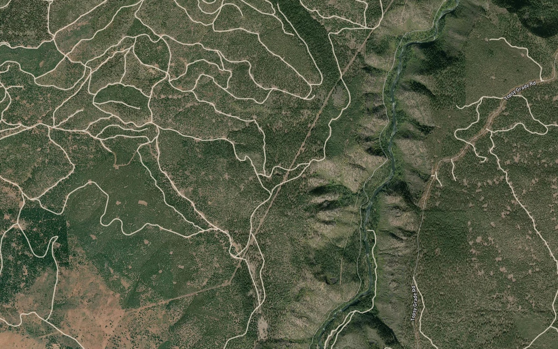 Satellite map of the Fox Lake