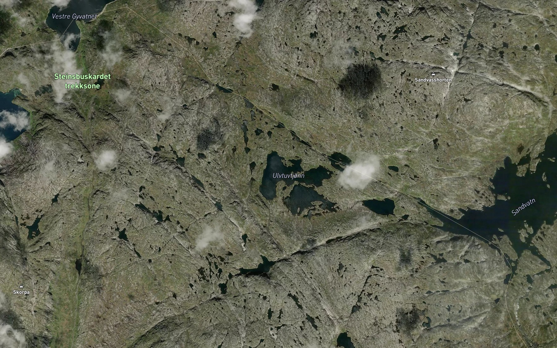 Satellite map of the Ulvtuvtjorn