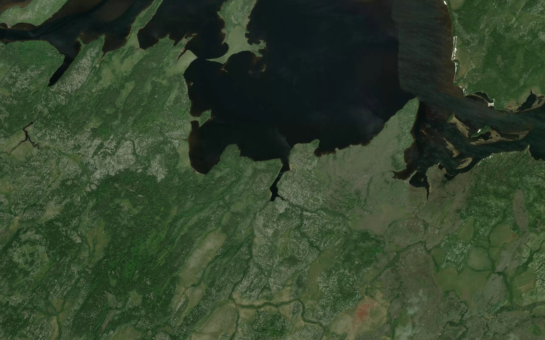 Satellite map of the Ruisseau Kauchiskasich