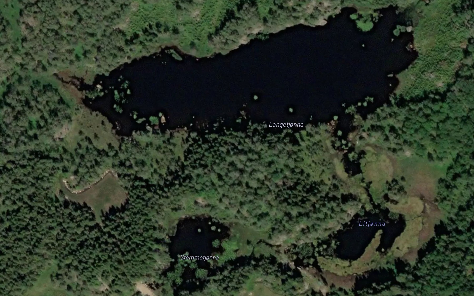 Satellite map of the Langetjonna
