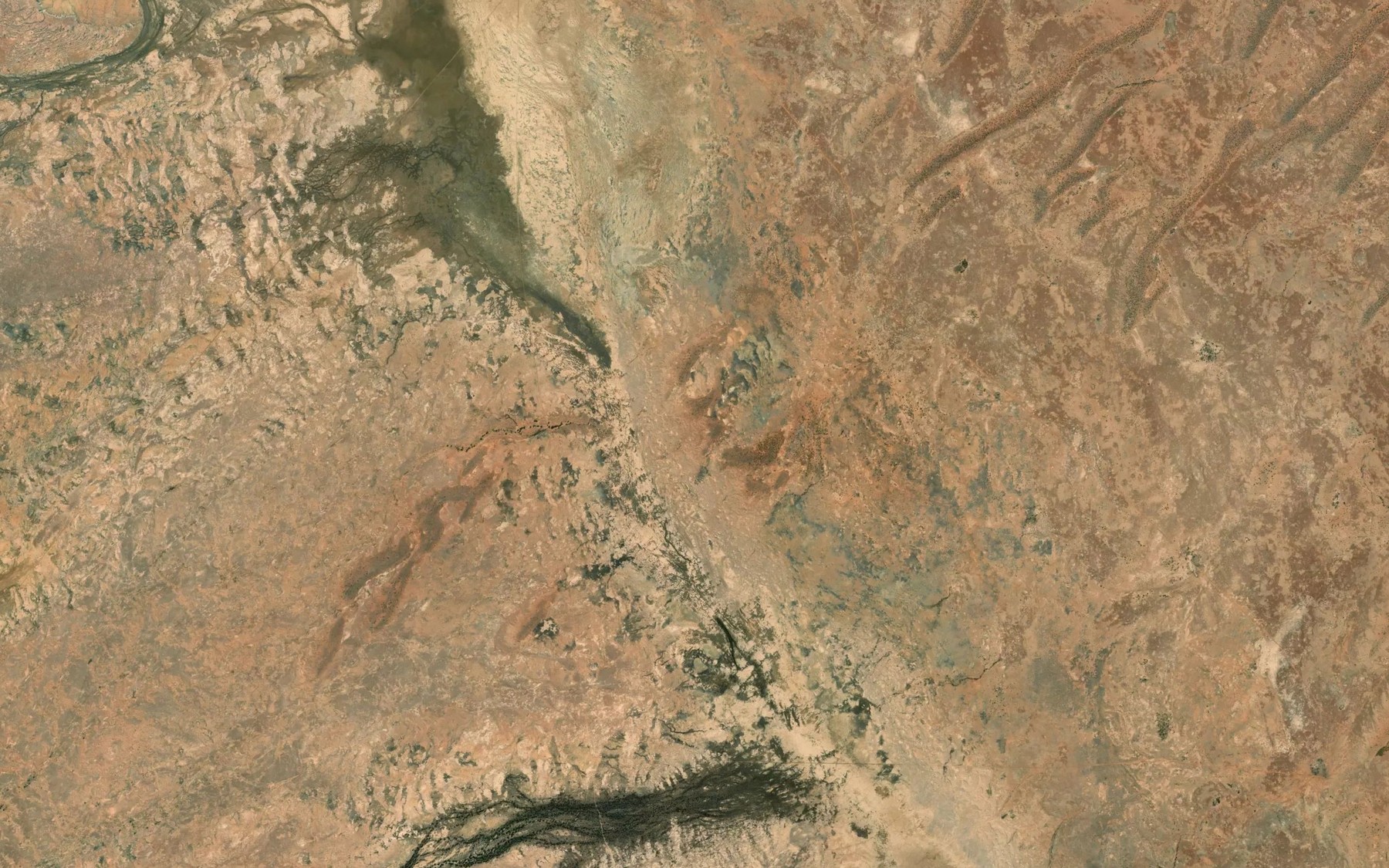 Satellite map of the Lambing Creek