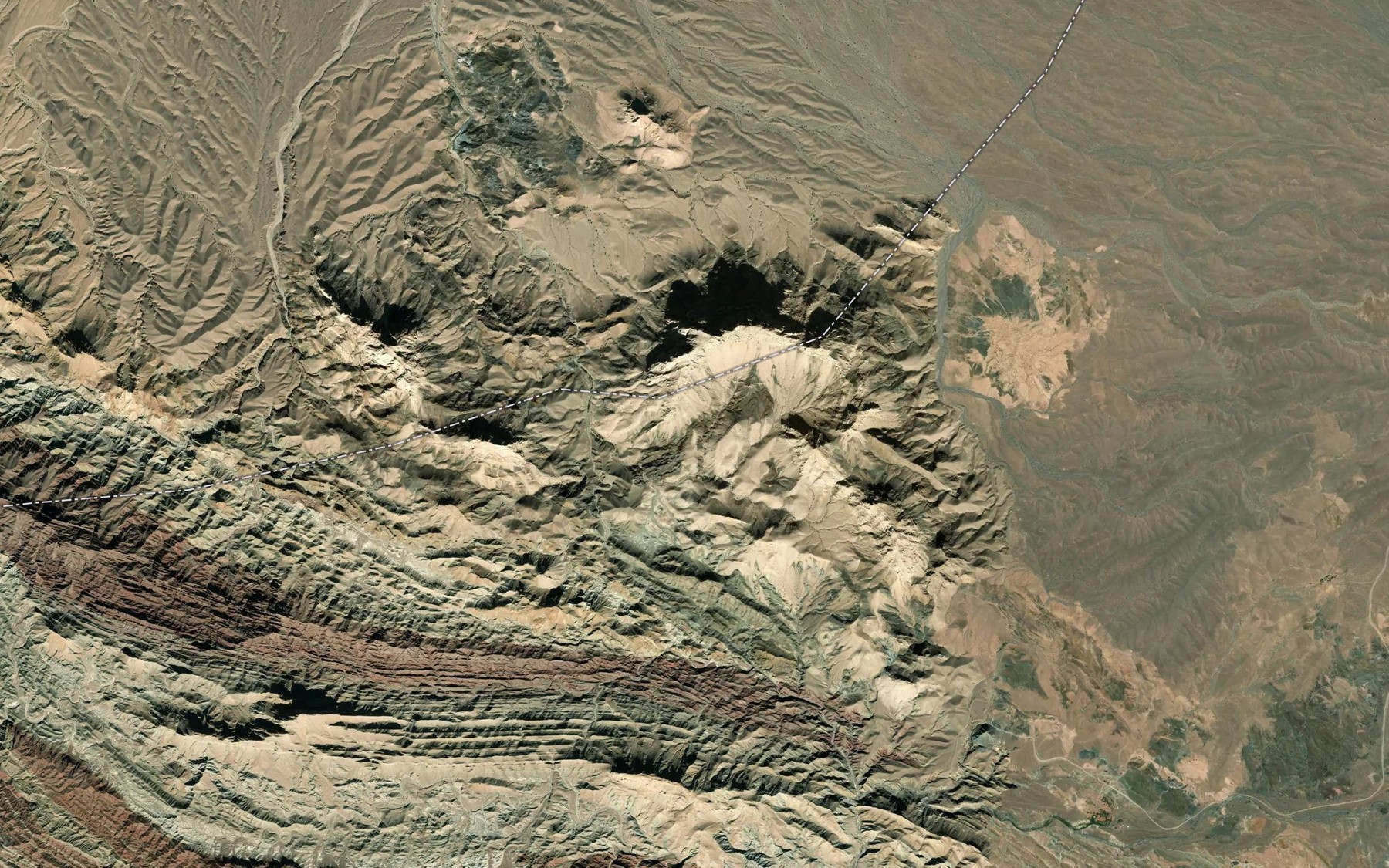 Satellite map of the Cheshmeh-ye Luli Kesh