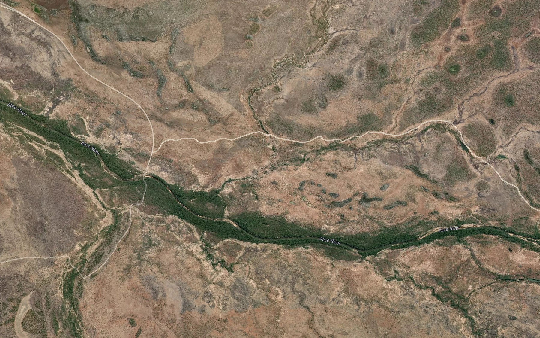 Satellite map of the South Bottle Creek