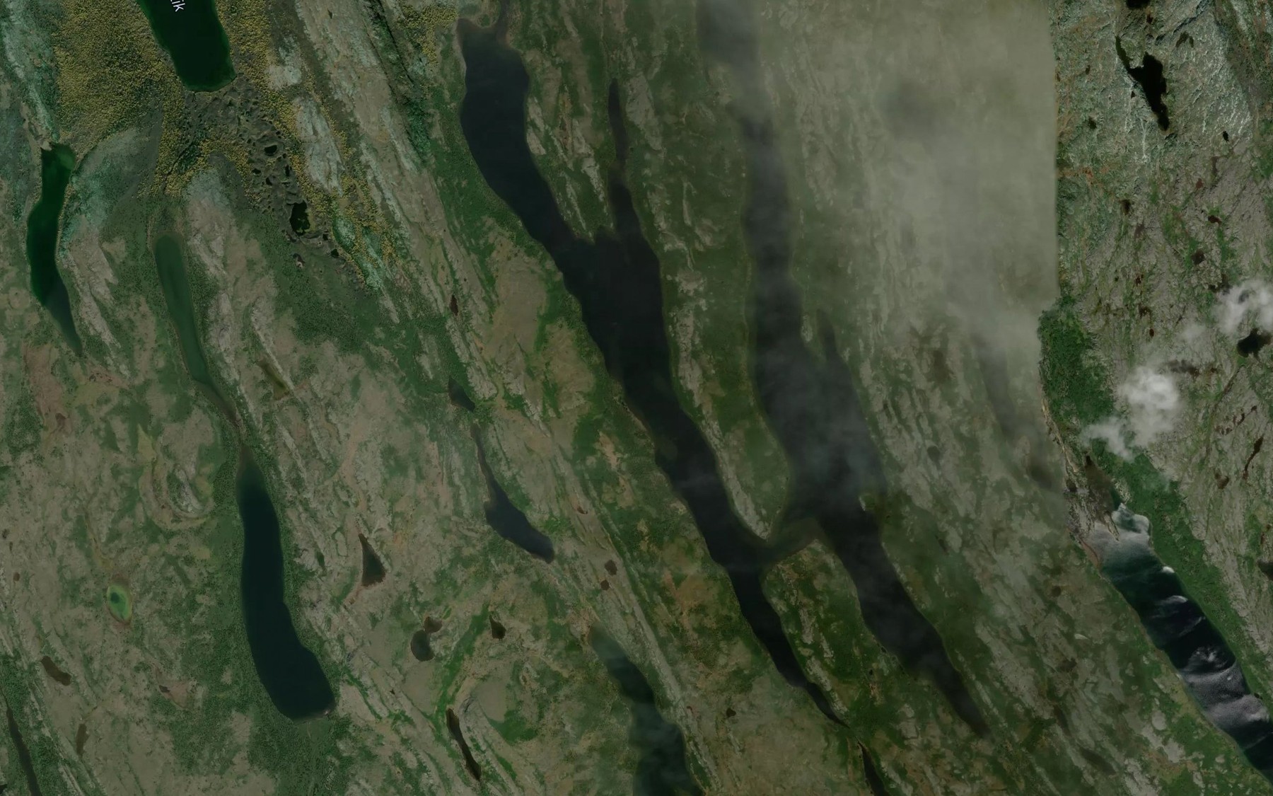 Satellite map of the Lac des Haches