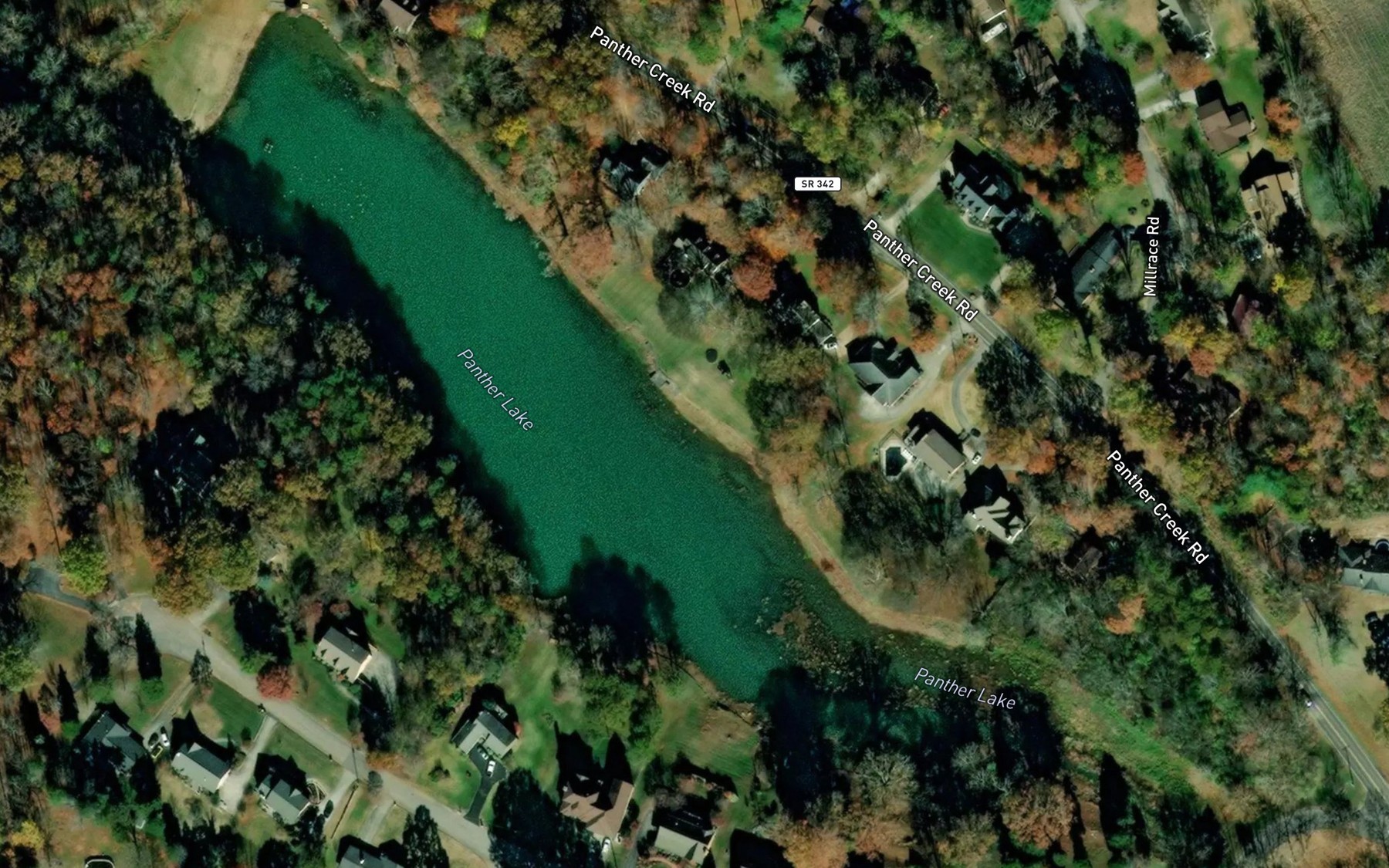 Satellite map of the Panther Lake